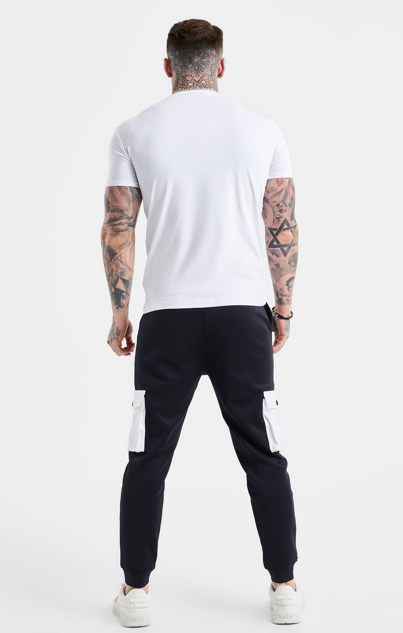 Essential Short Sleeve Muscle Fit T-shirt blanc T-shirts SikSilk   