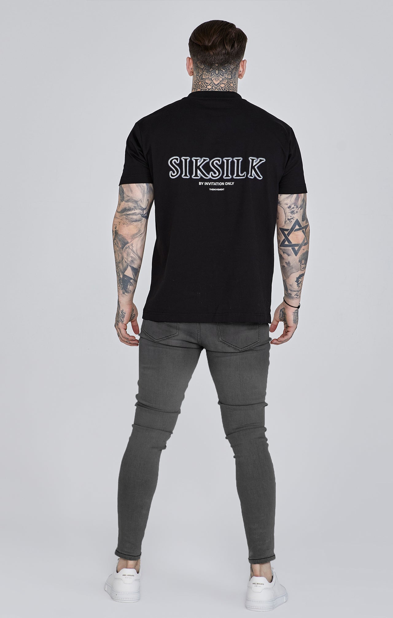 Jeans Distressed Skinny en Grey Jeans SikSilk   