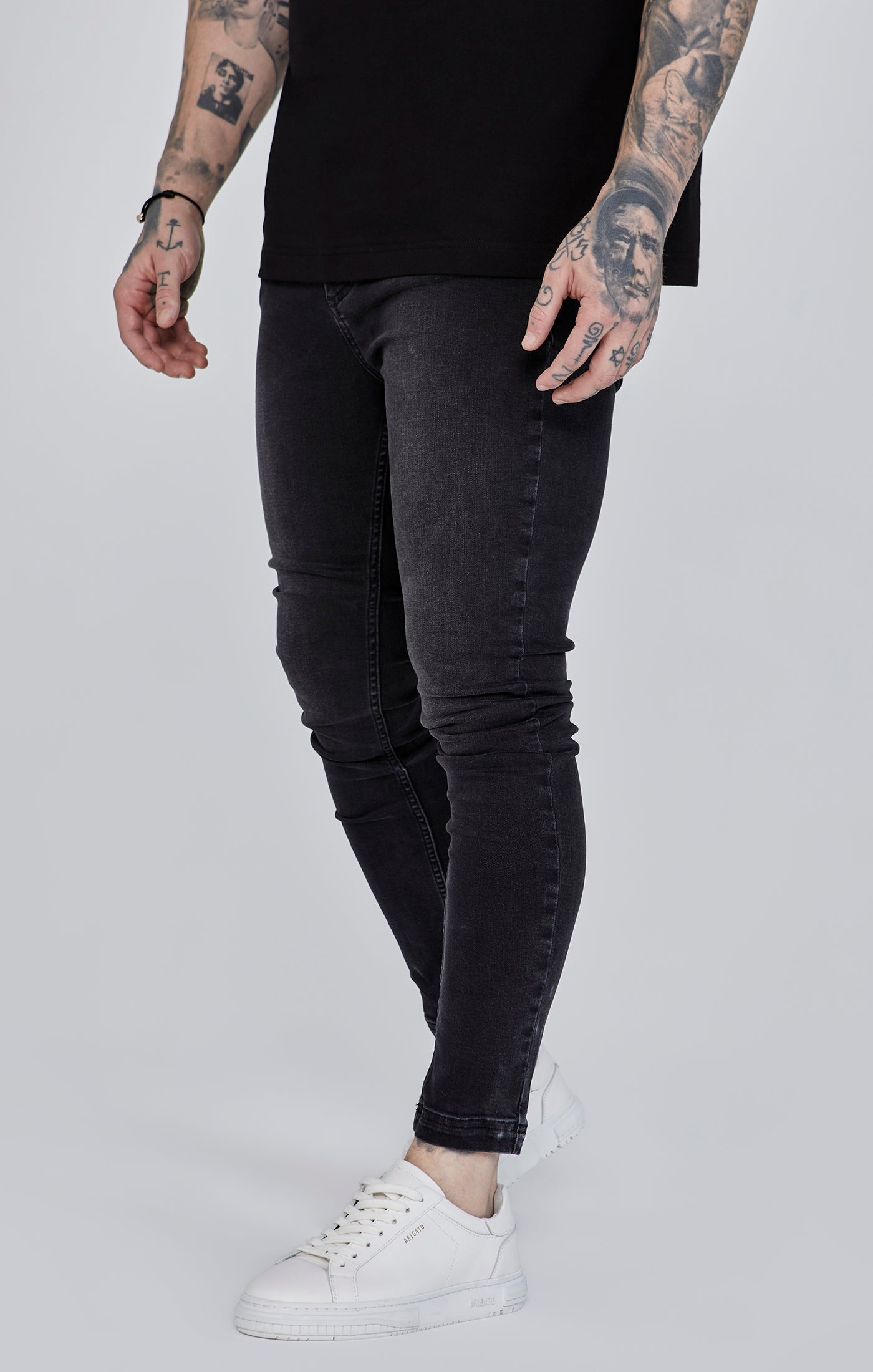 Jeans skinny en noir Jeans SikSilk   