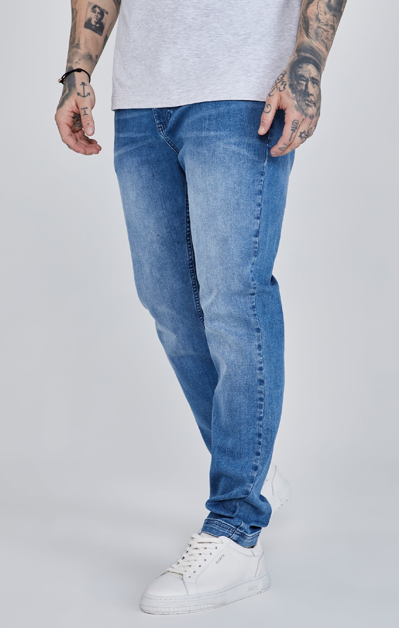 Jeans slim fit en bleu Jeans SikSilk   