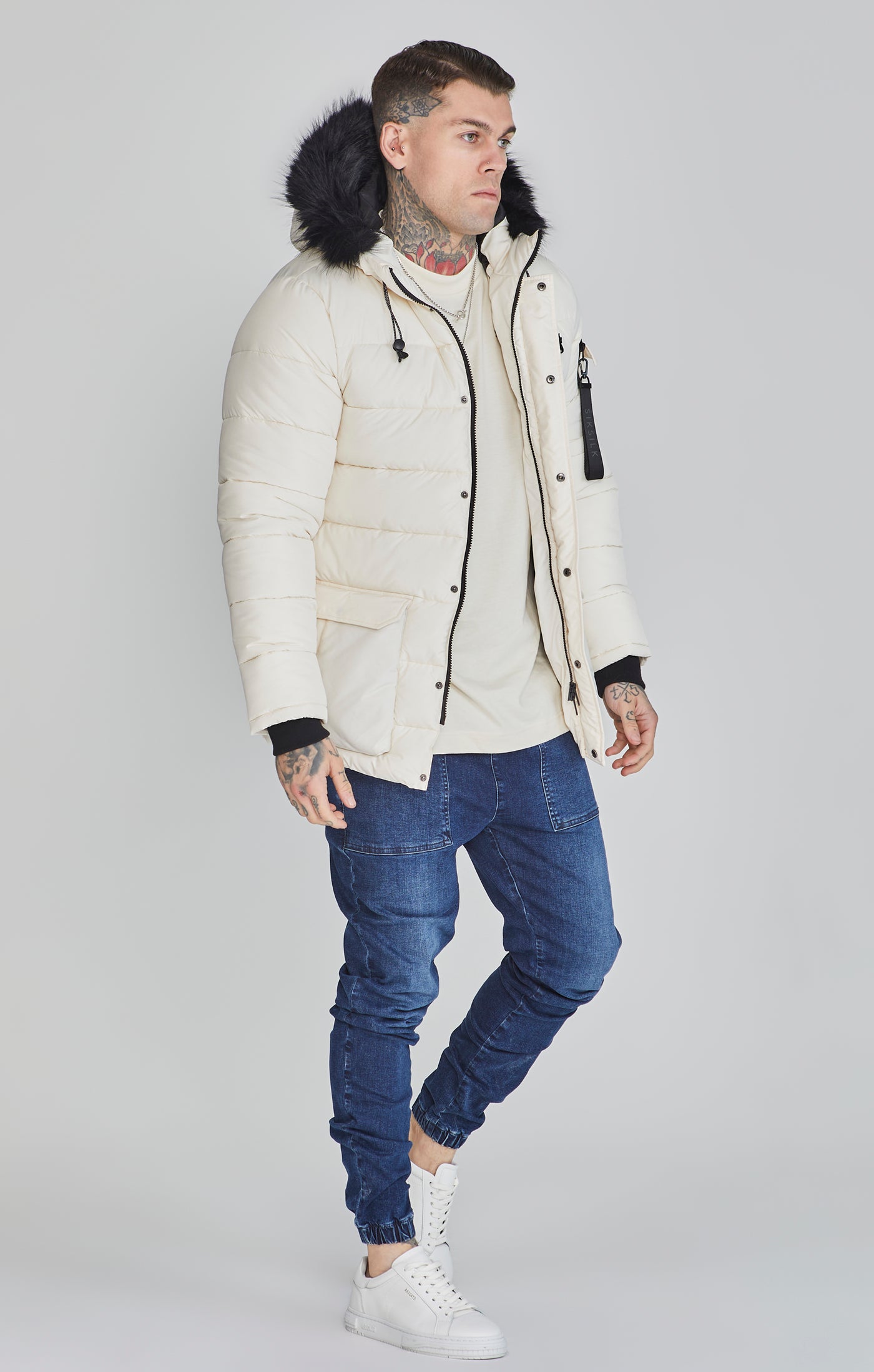 Parka en écru Vestes SikSilk   