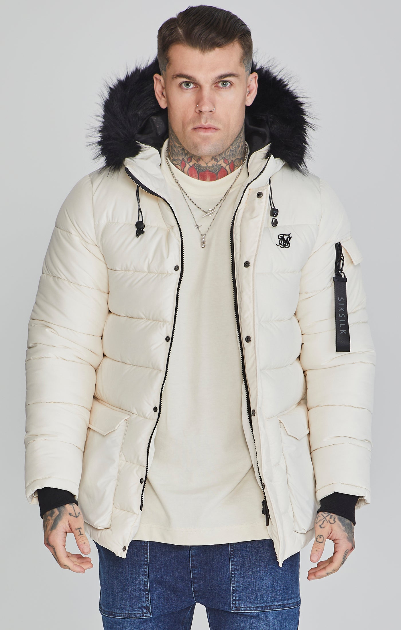 Parka en écru Vestes SikSilk   