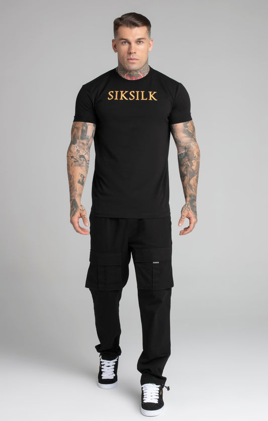 T-shirt Muscle Fit en noir T-shirts SikSilk   