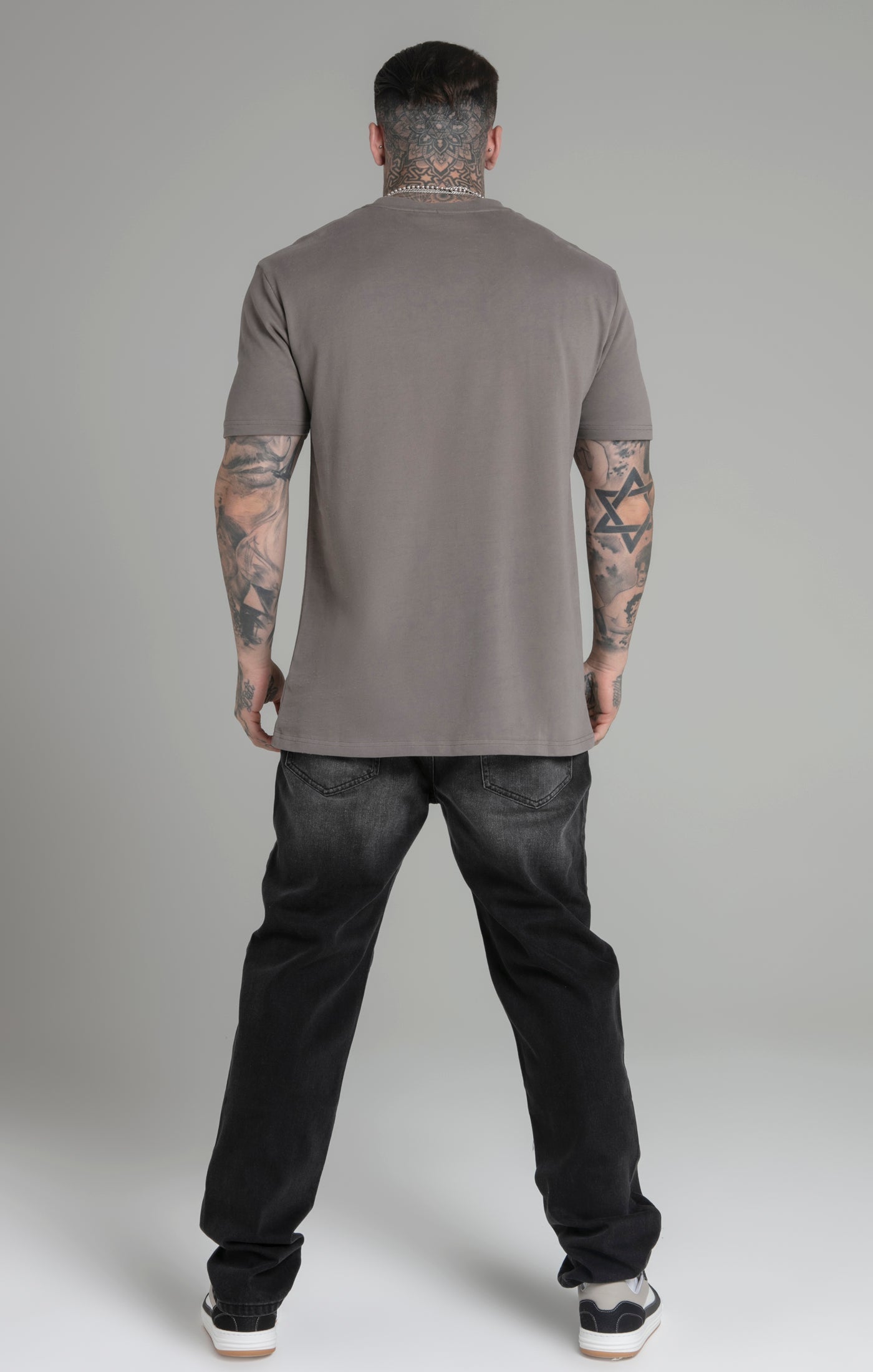 T-shirt Relaxed Fit en Brown T-shirts SikSilk   