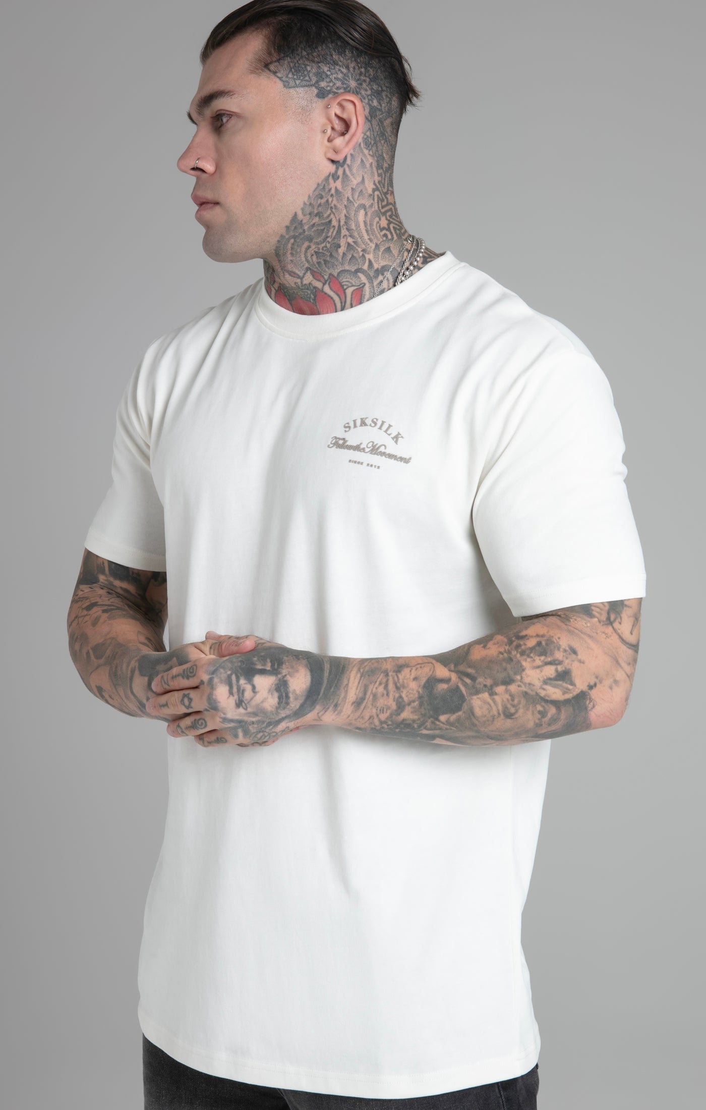 T-shirt Relaxed Fit en écru T-shirts SikSilk   