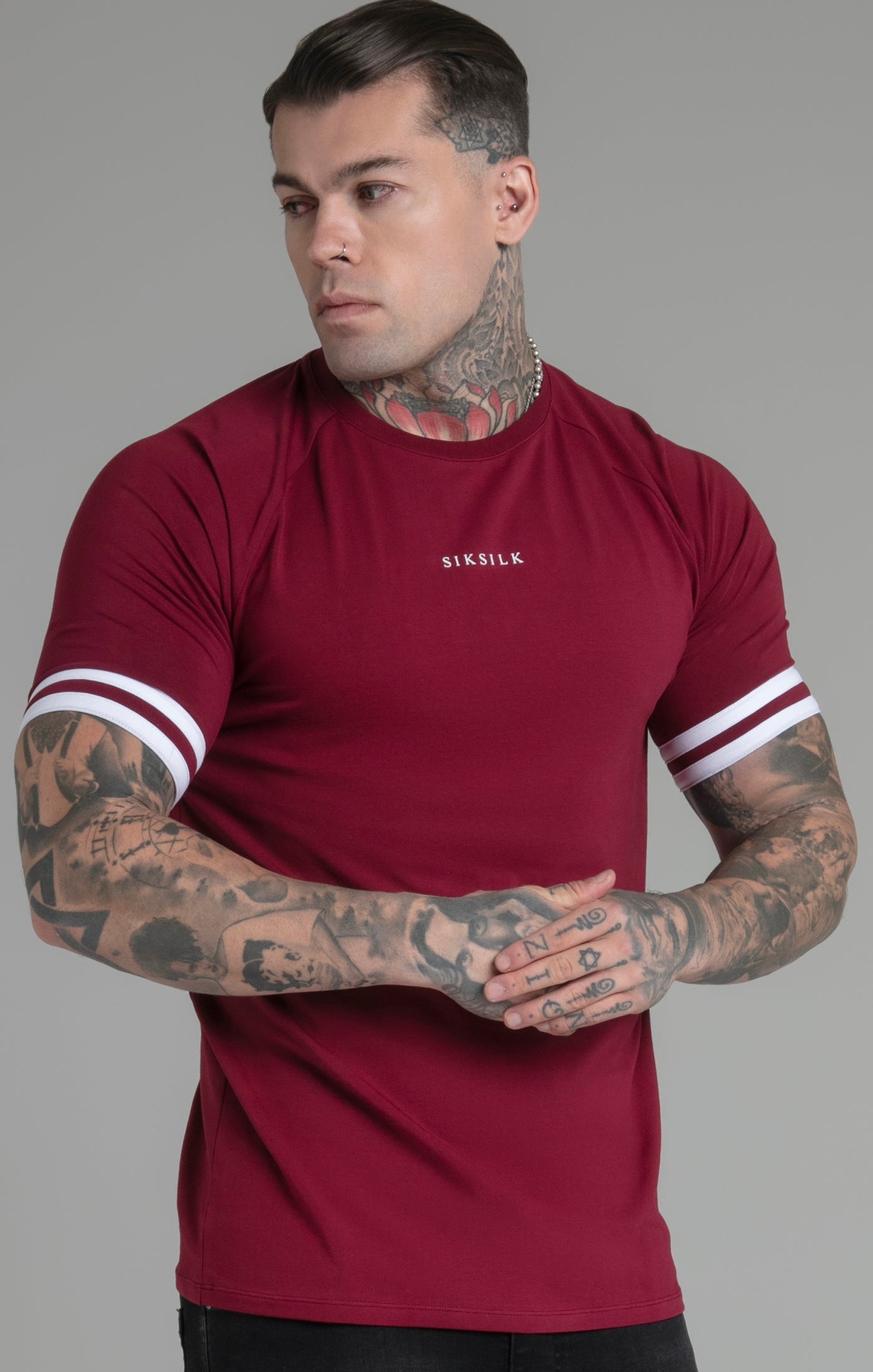 T-shirt Tournament en Red T-shirts SikSilk   