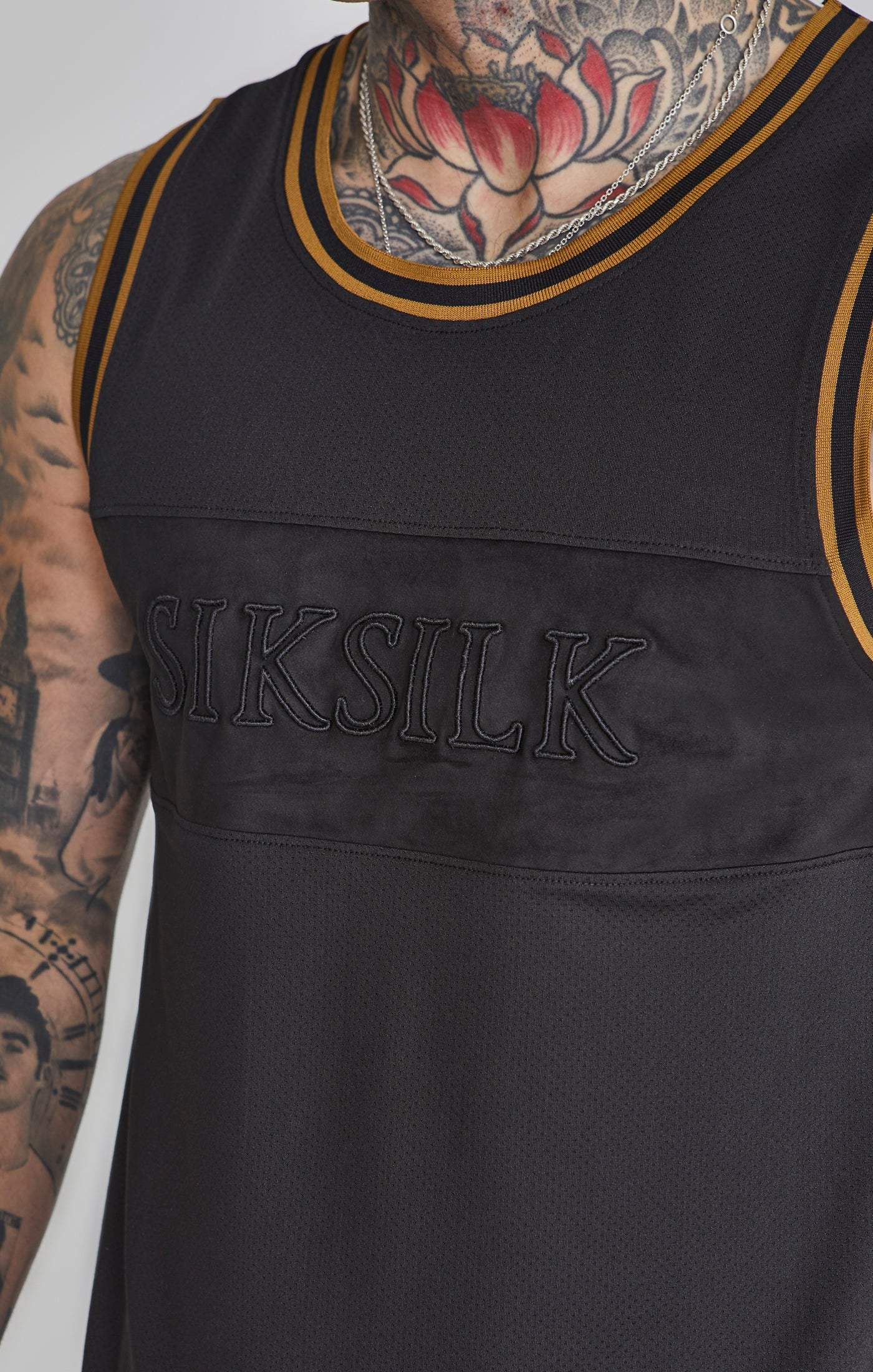 Gilet de basketball en noir Tops SikSilk   