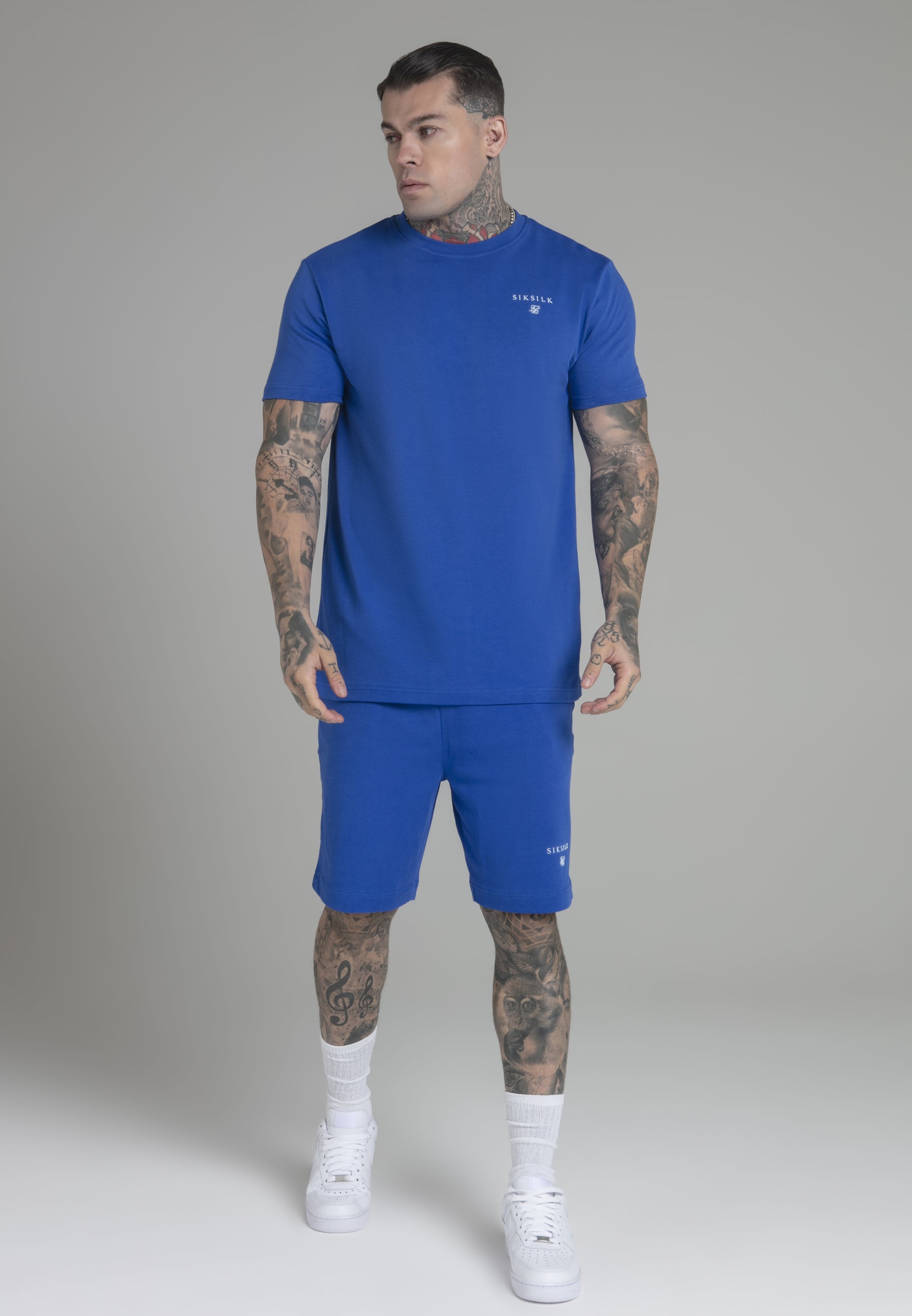 Ensemble t-shirt et short en bleu Sets SikSilk   