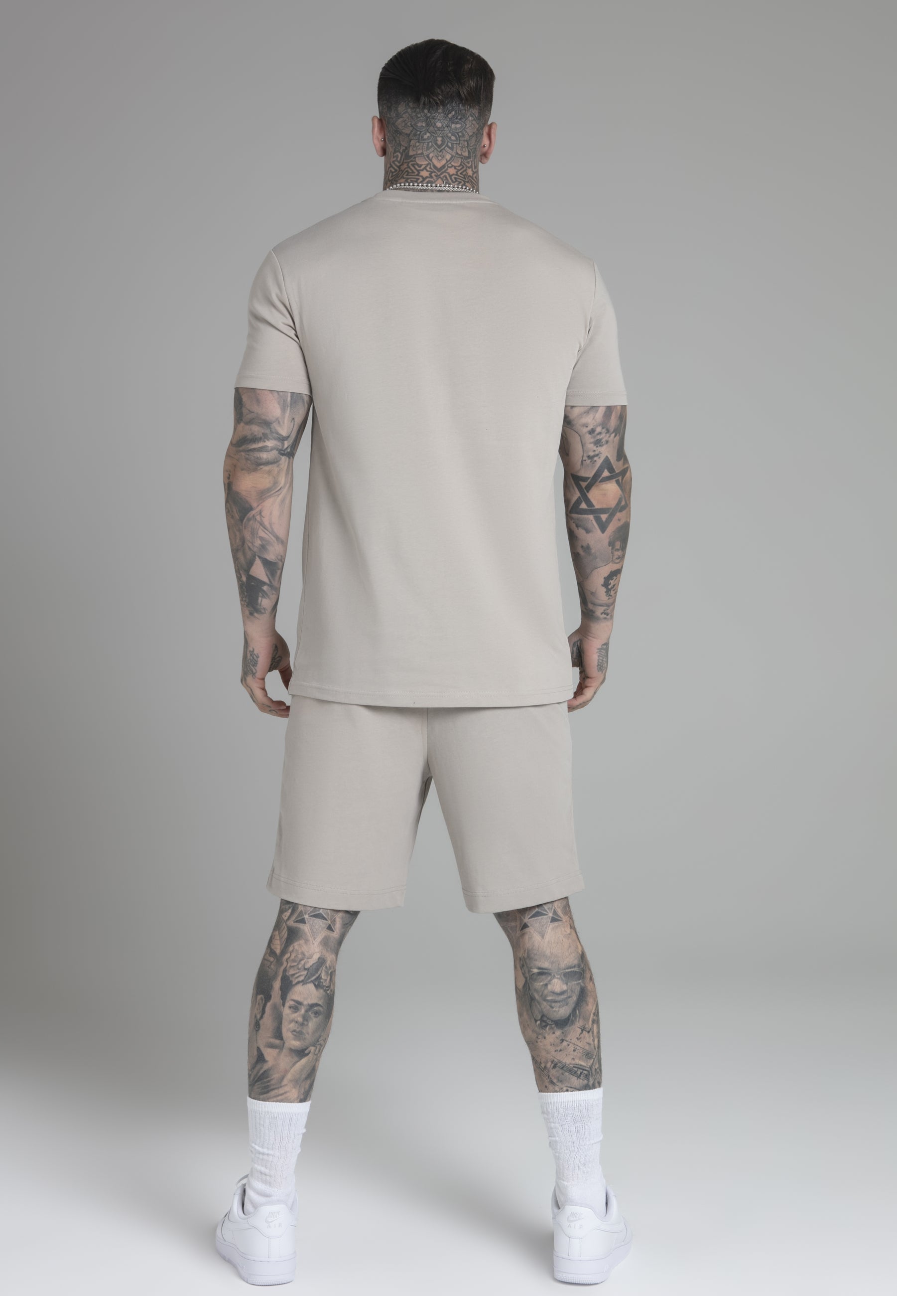 Ensemble t-shirt et short beige Sets SikSilk   