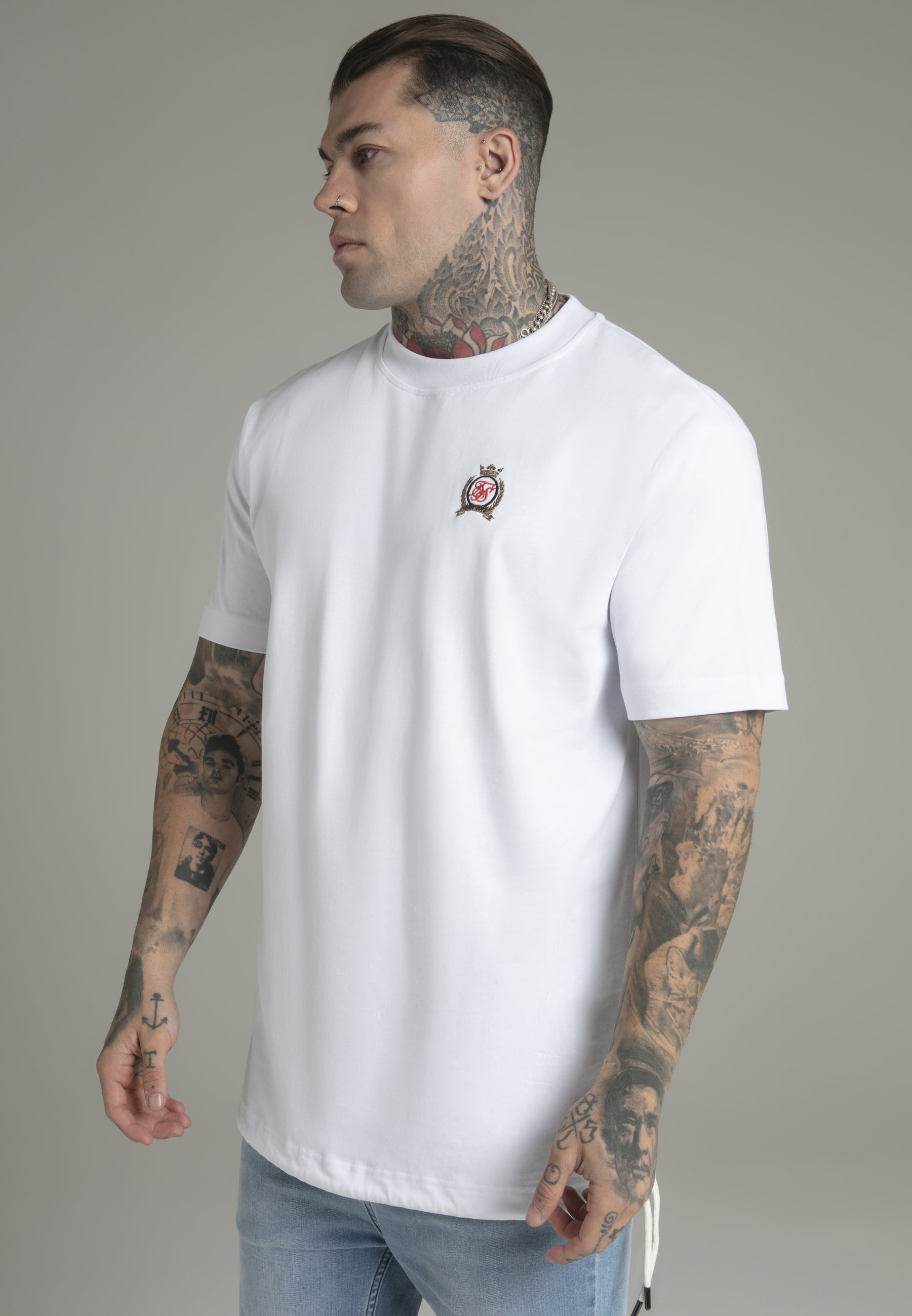 T-shirt oversized en blanc T-shirts SikSilk   