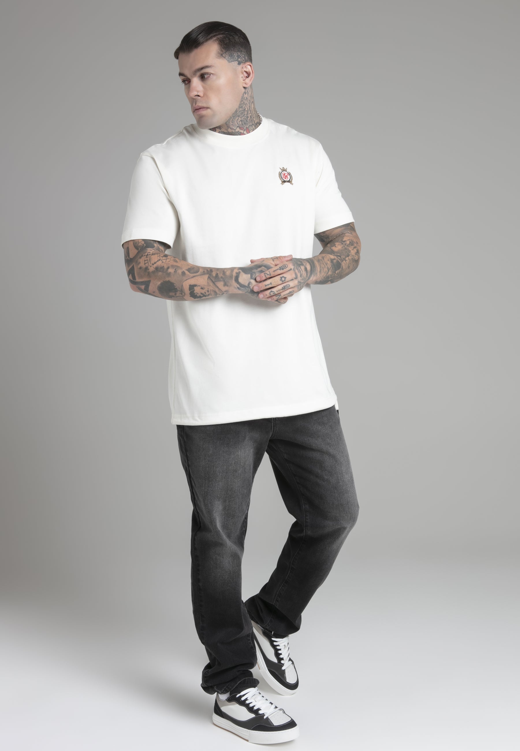 T-shirt oversized en écru T-shirts SikSilk   