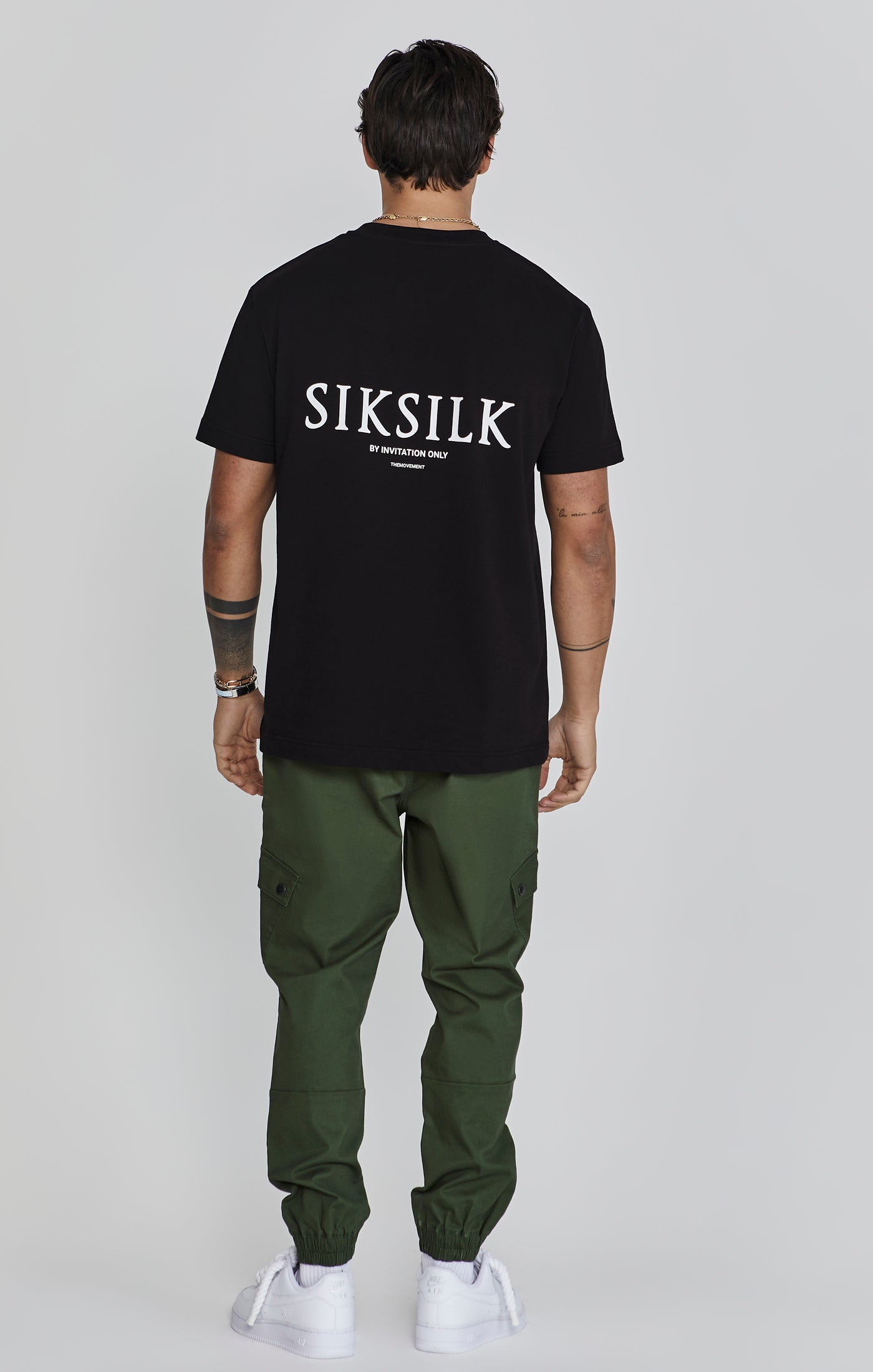 Cargo Pants in Green Kaki Pantalons SikSilk   