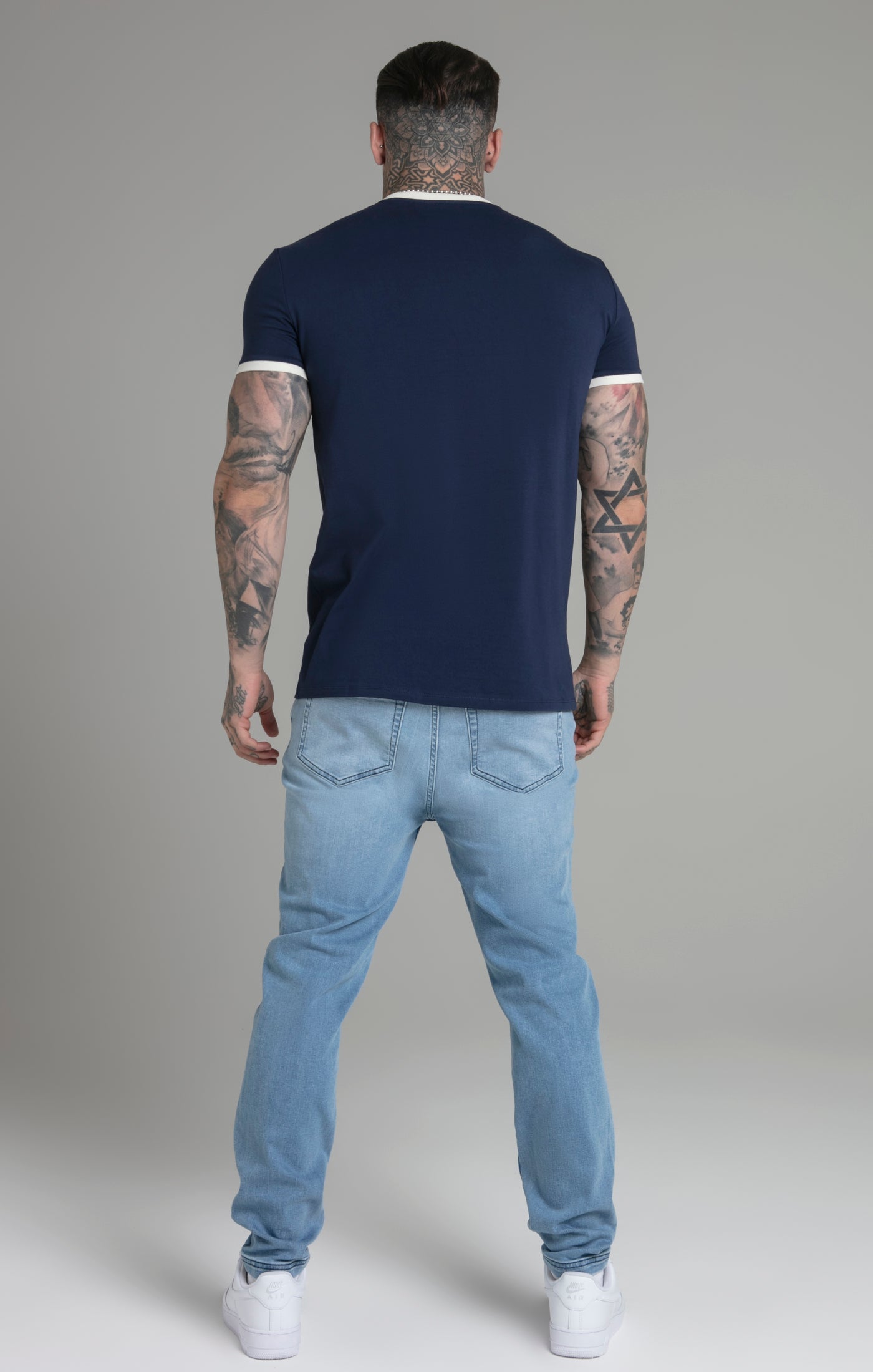 Crest T-Shirt in Blue T-shirts SikSilk   