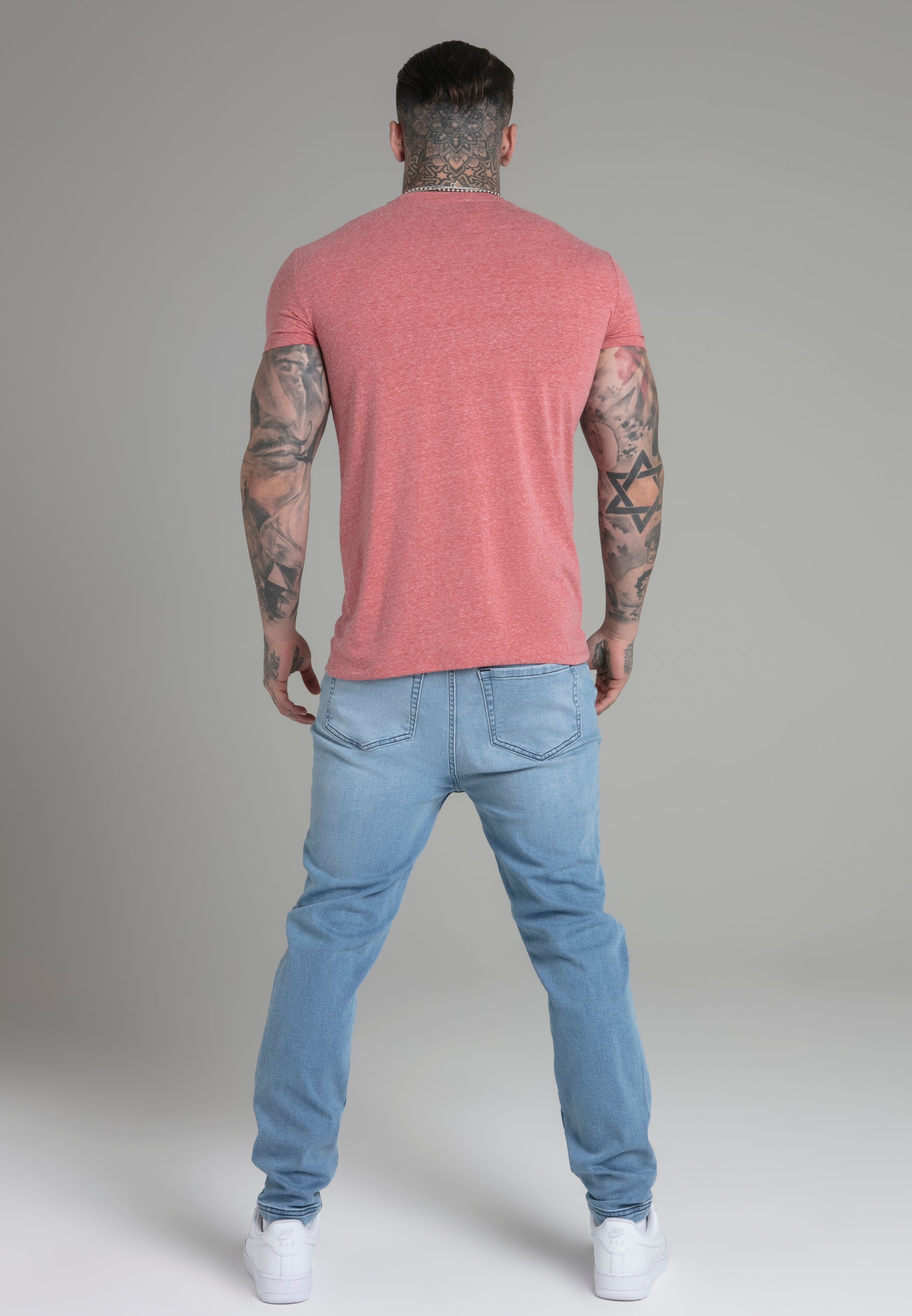 Marl T-shirt orange T-shirts SikSilk   