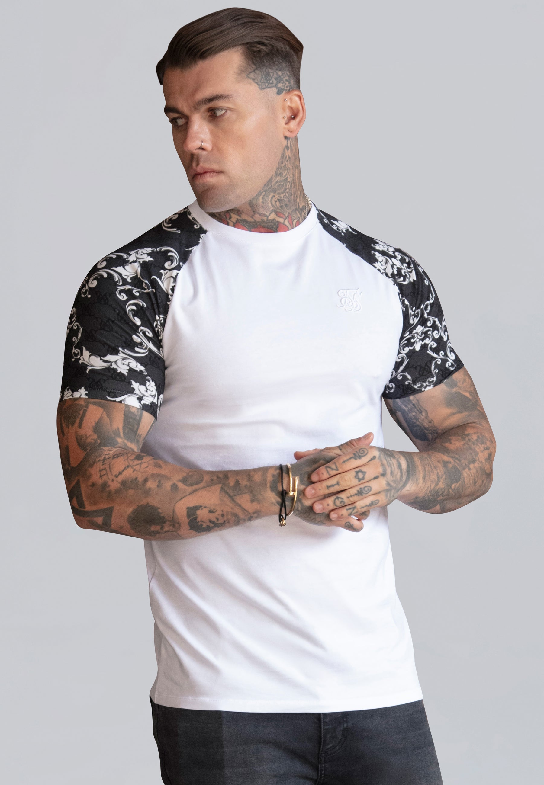 T-shirt Venetian en blanc T-shirts SikSilk   