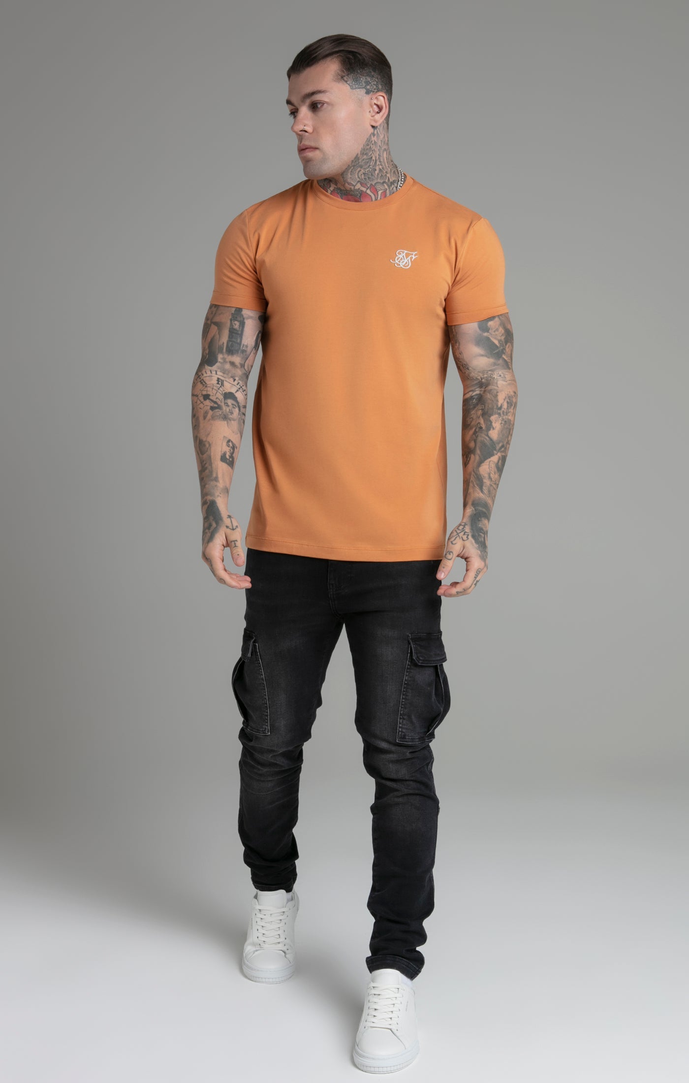 T-shirt Muscle Fit en Yellow T-shirts SikSilk   