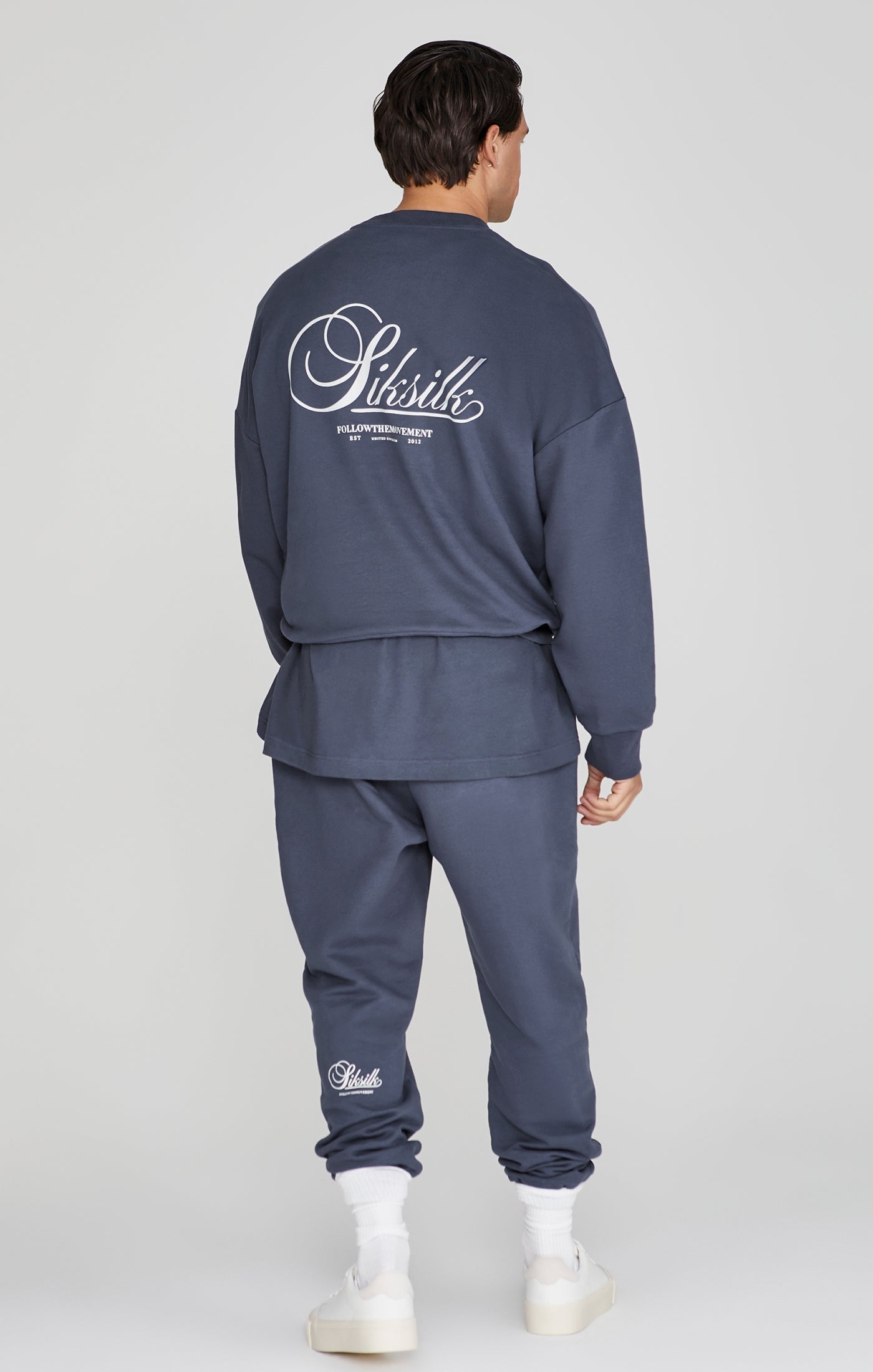 Sweat graphique in Navy Sweatshirts SikSilk   