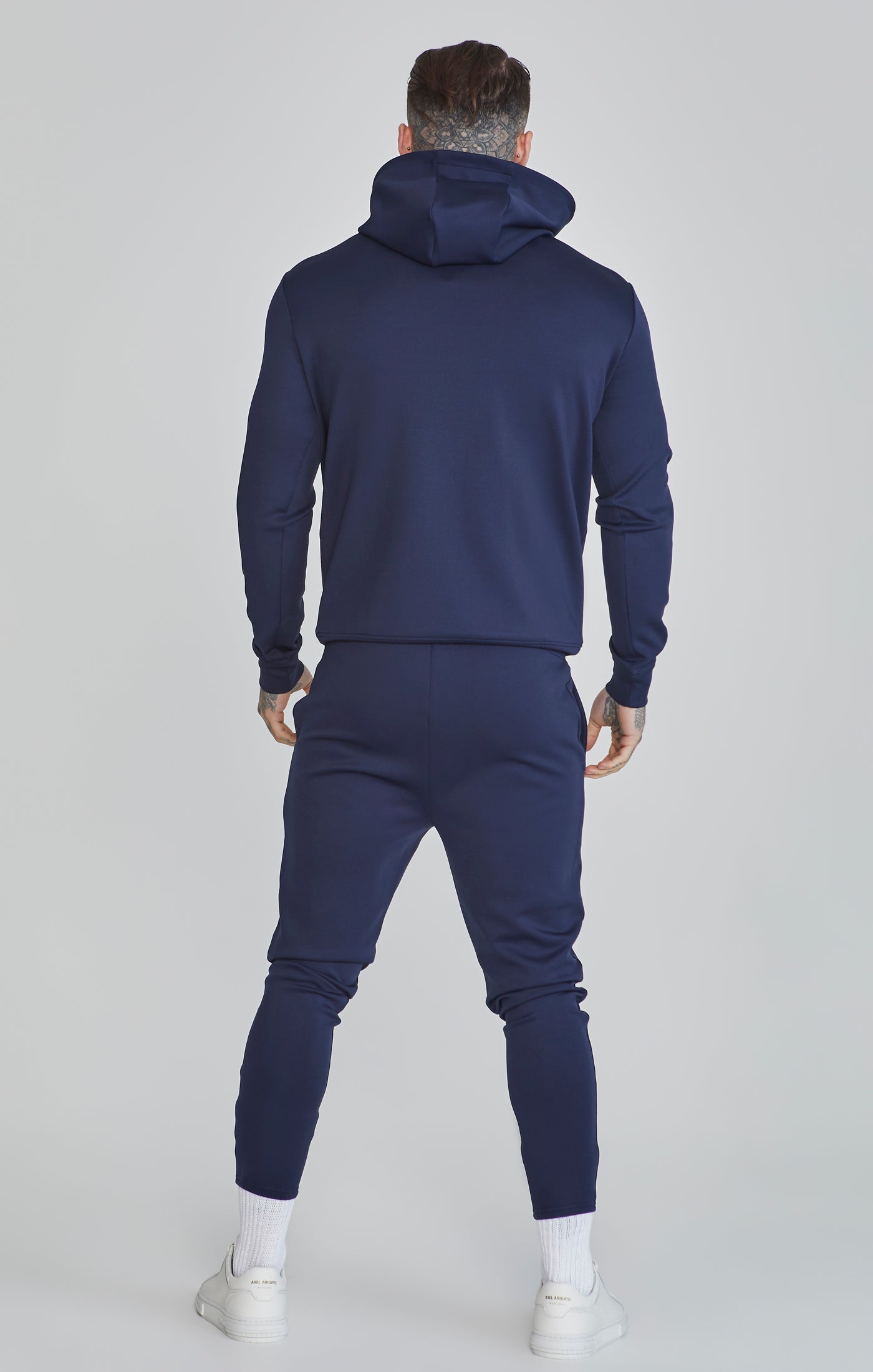 Sweat à capuche Essentials Poly Navy SikSilk   