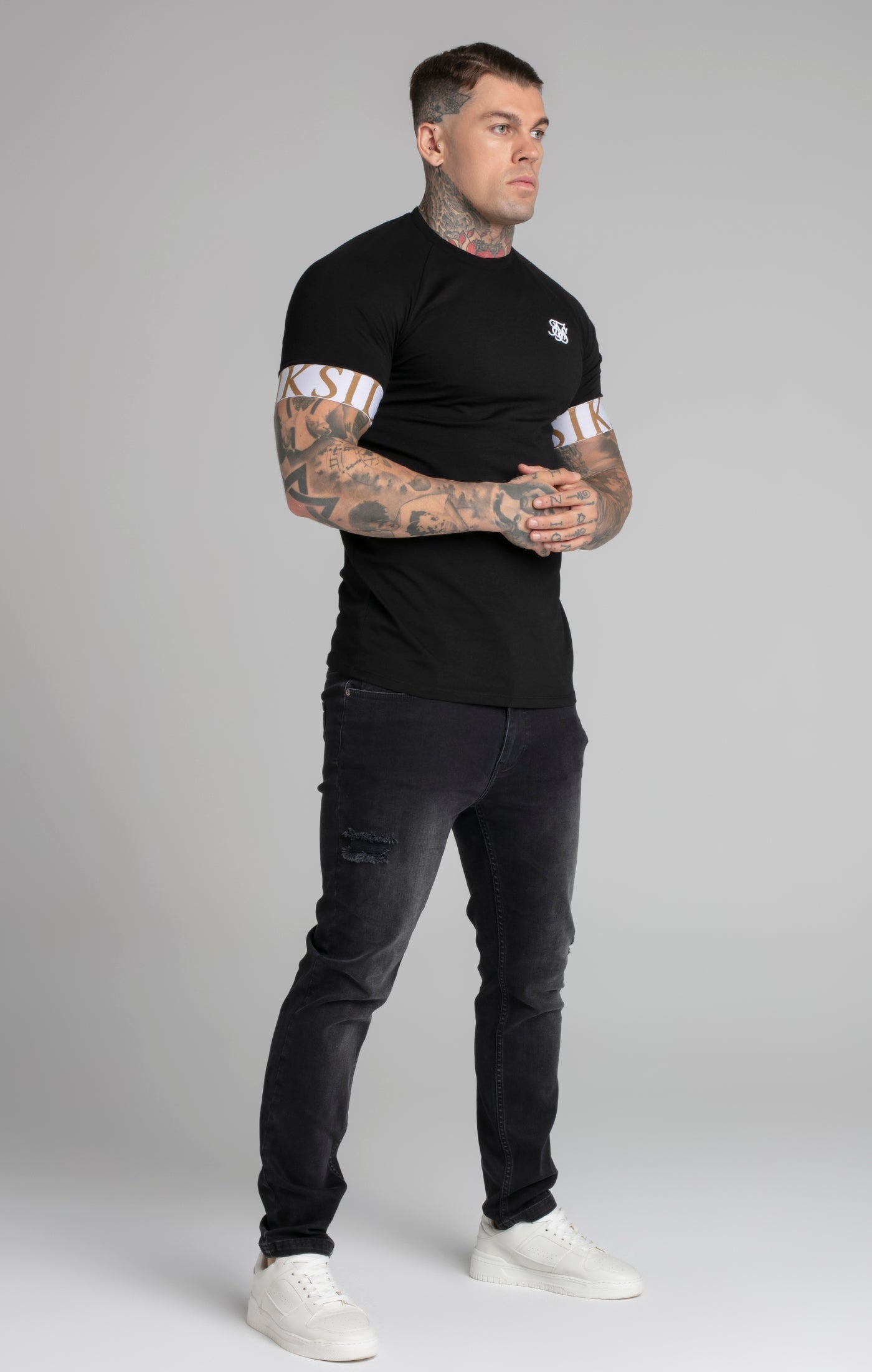 Tech T-Shirt in Black T-shirts SikSilk   