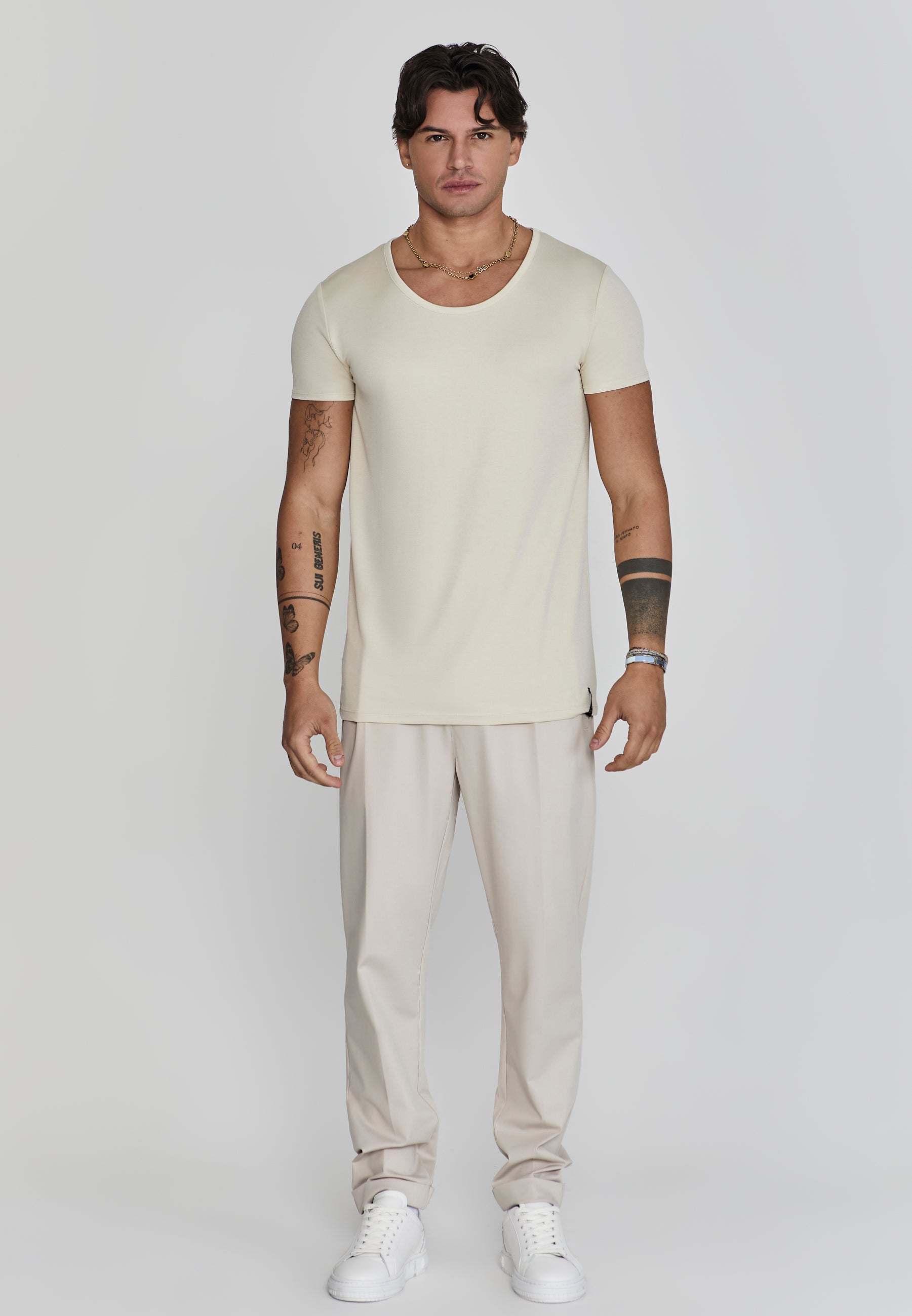 Smart Chino en beige Pantalon SikSilk   