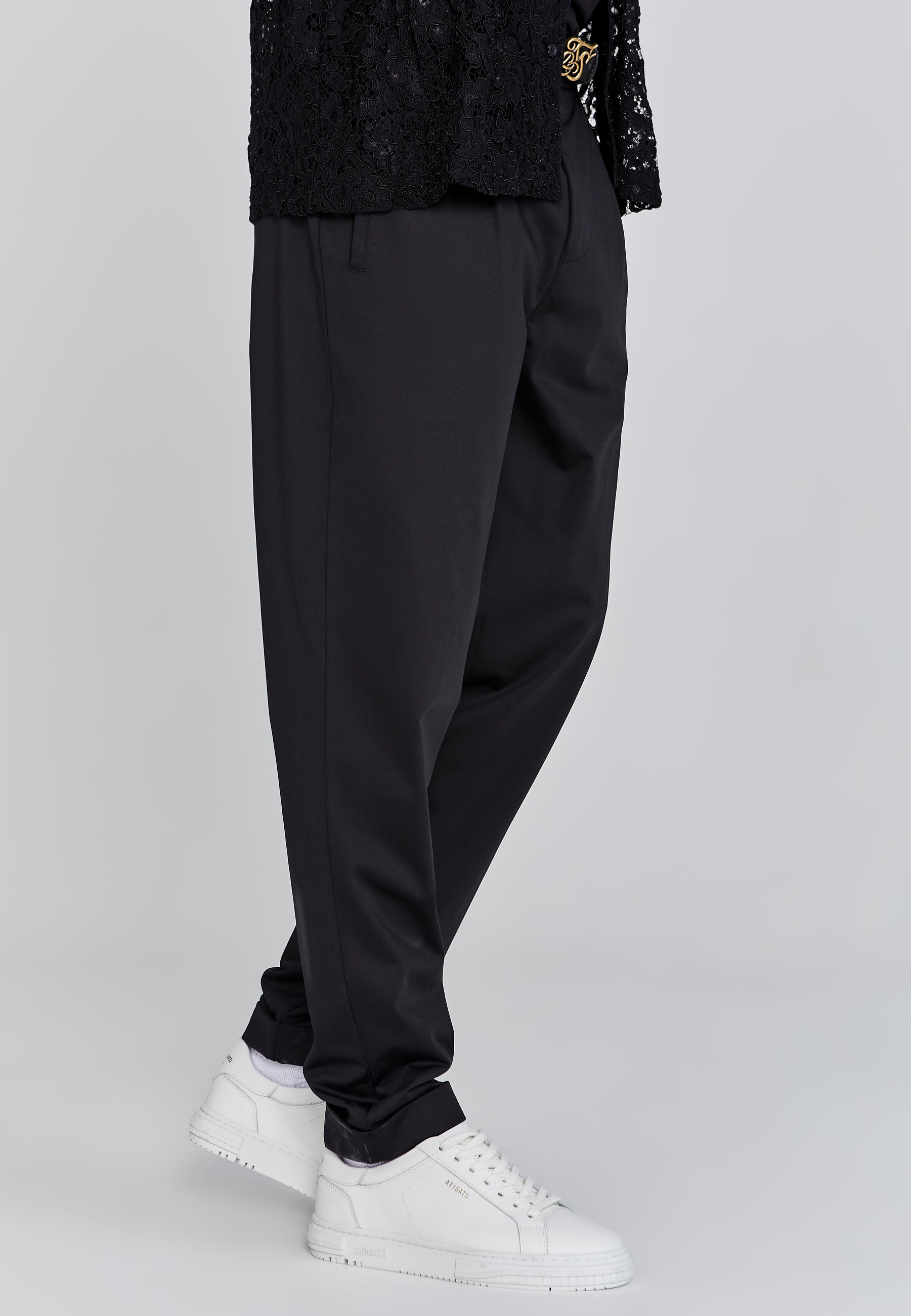 Smart Chino in Black Pantalon SikSilk   