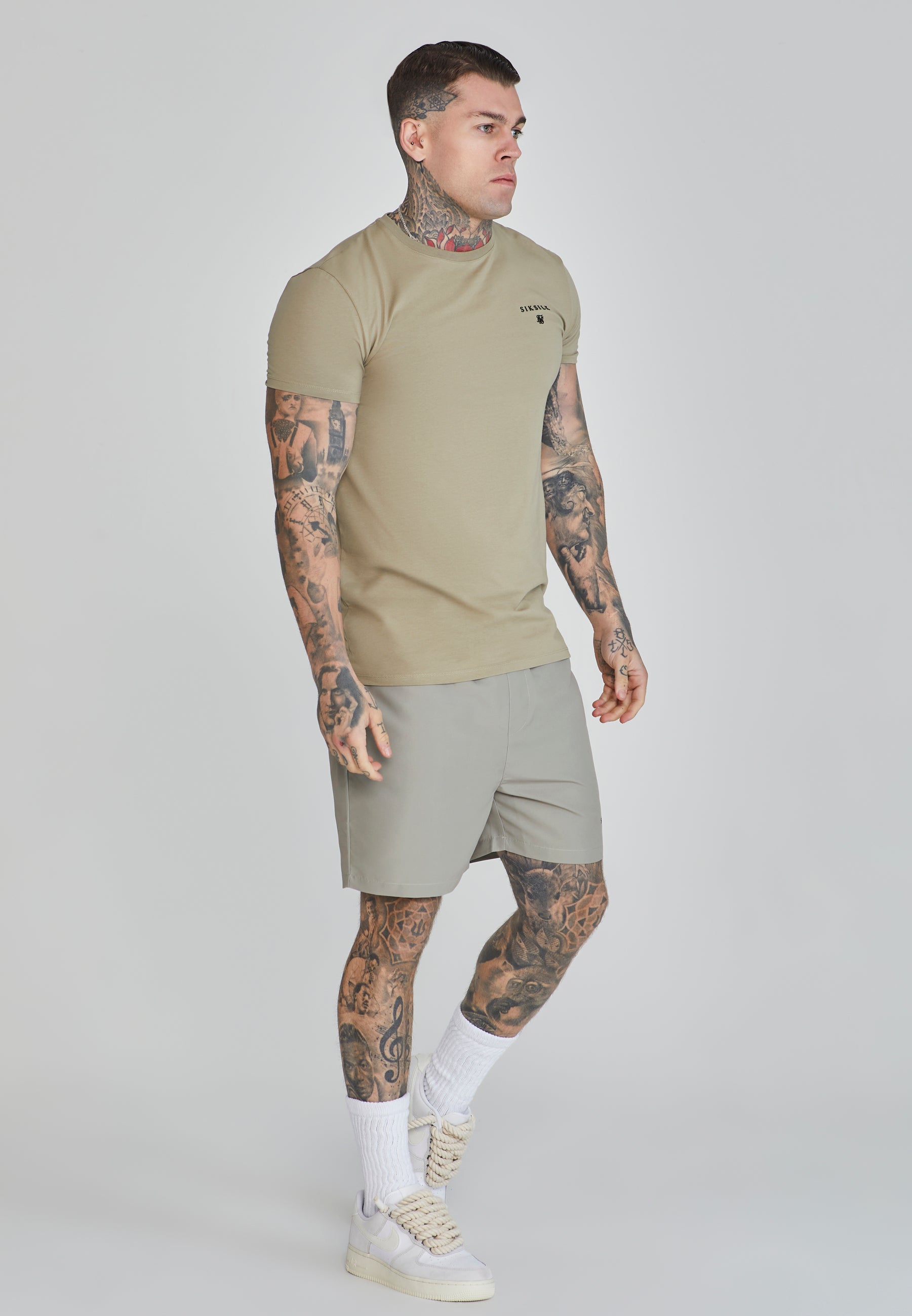 Swim Shorts in Kaki Pantalons de bain SikSilk   