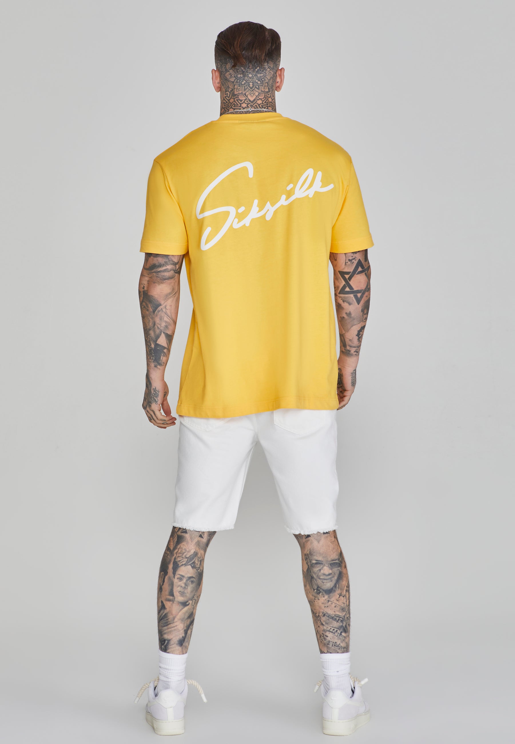 T-shirt Script en Yellow T-shirts SikSilk   