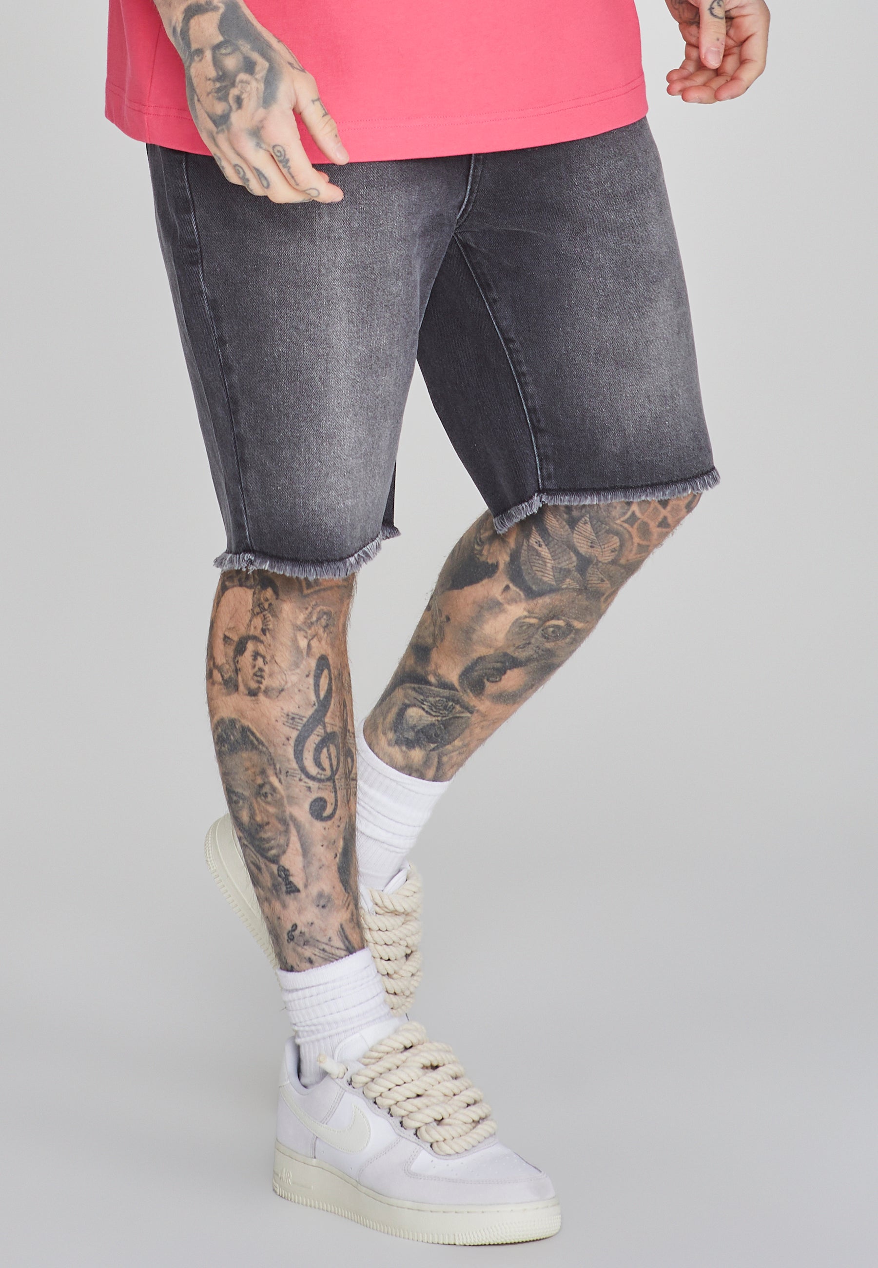 Short en denim dans Black Shorts SikSilk   