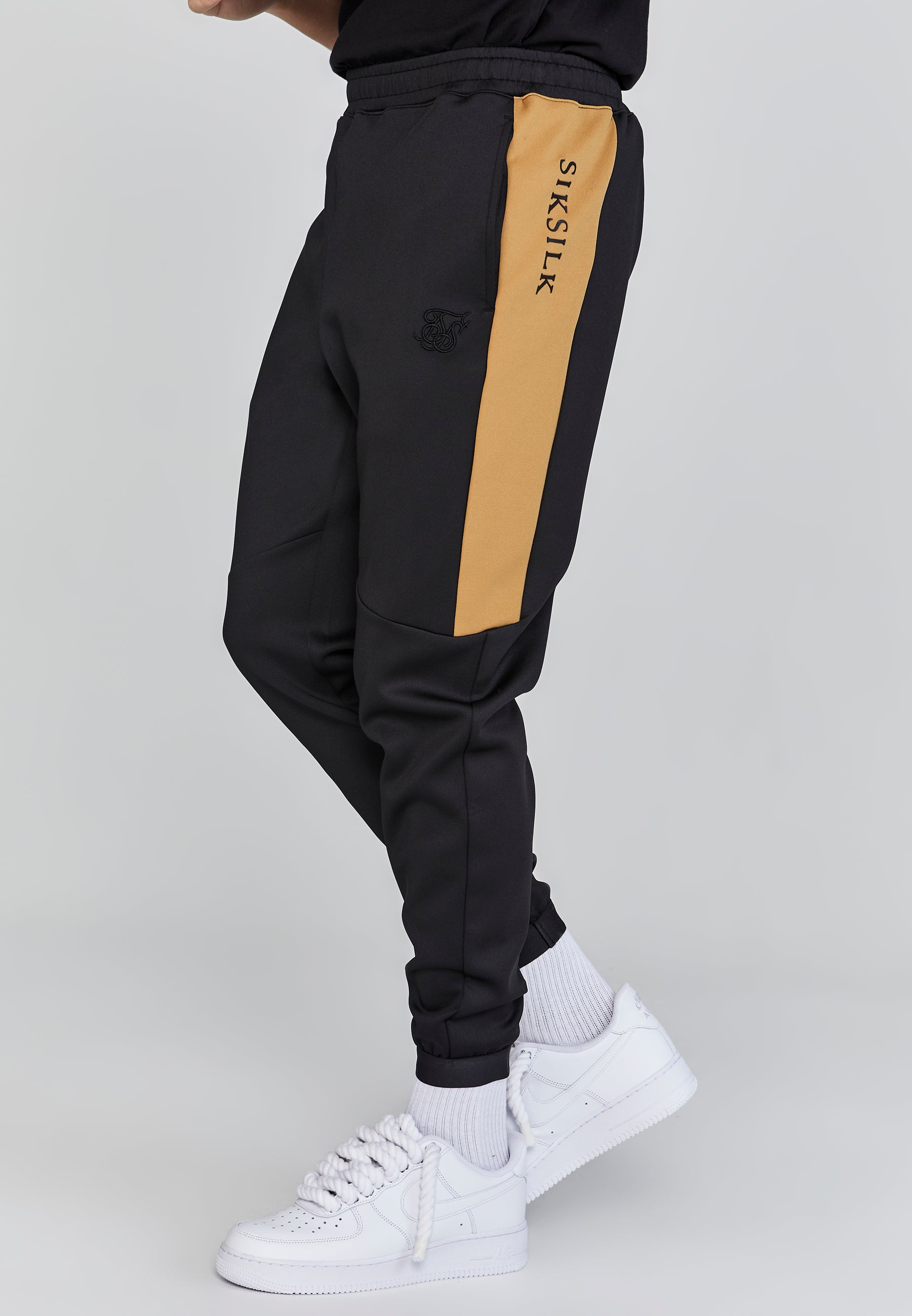 Muscle Fit Joggers in Black Pantalon SikSilk   