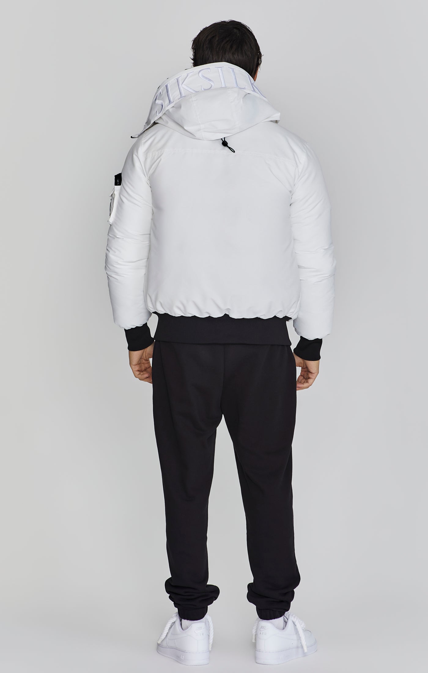 Bomber Jacket à Blanc Vestes SikSilk   