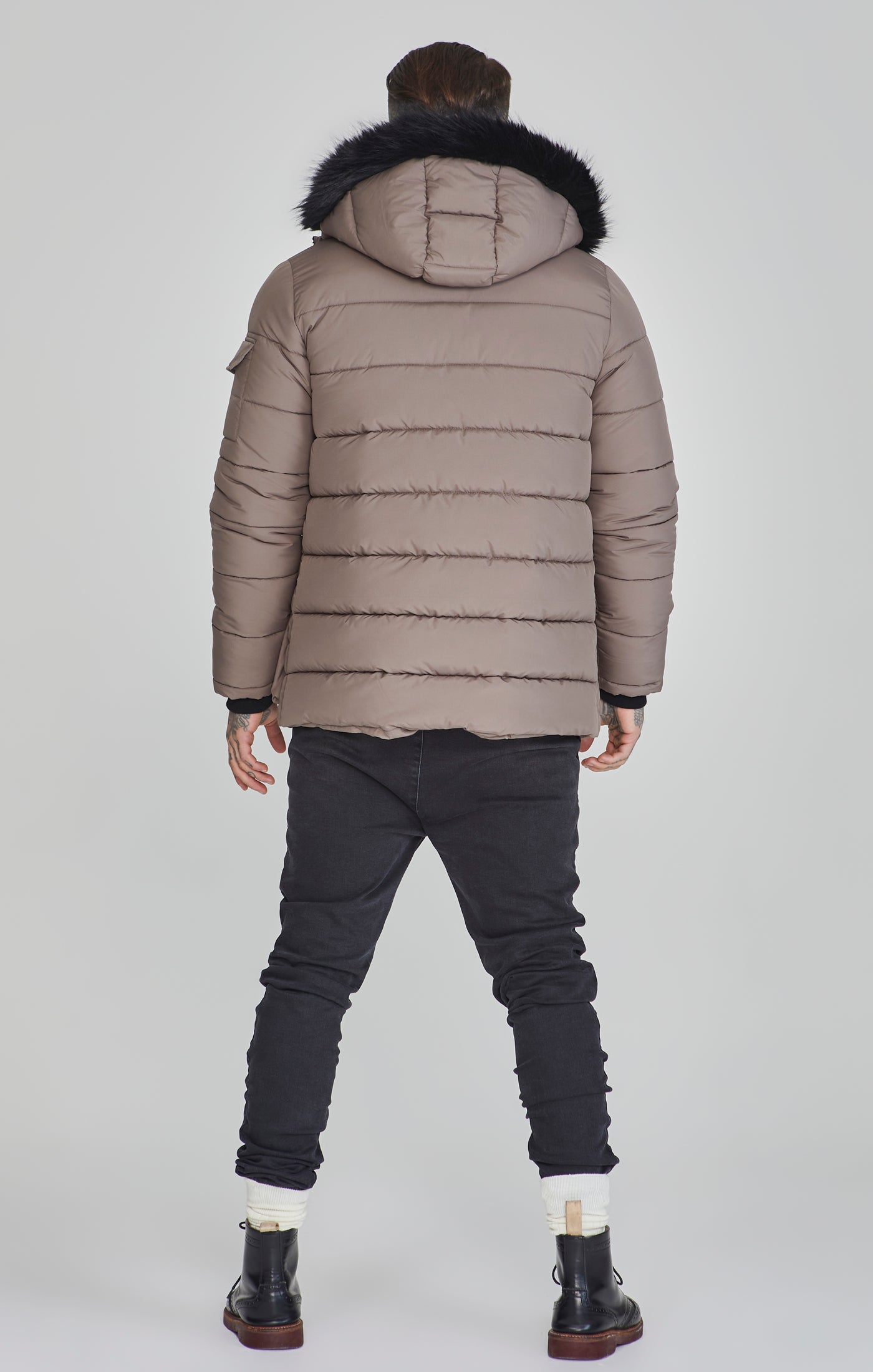 Parka beige Vestes SikSilk   