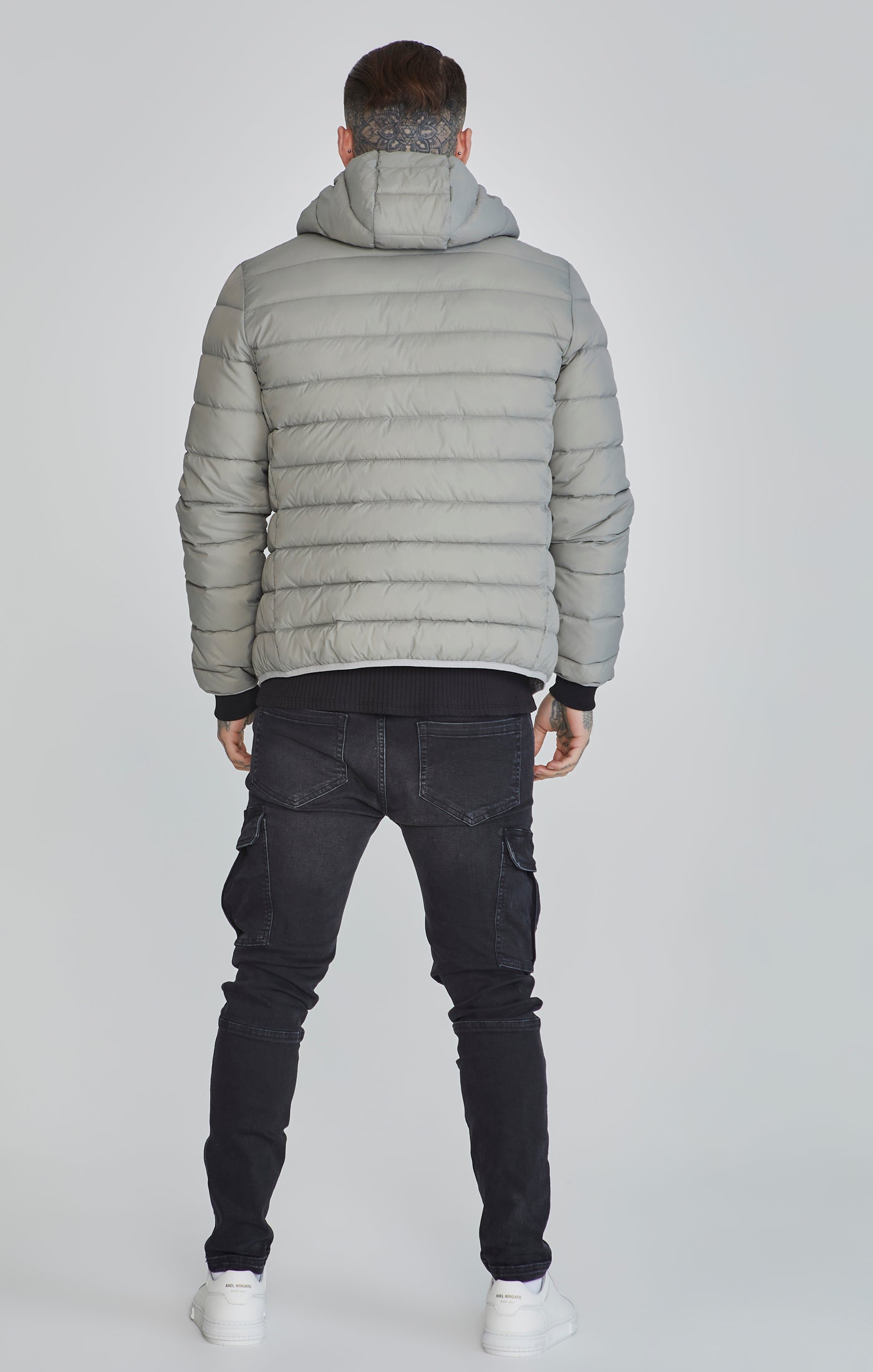 Bubble Jacket in Grey Vestes SikSilk   