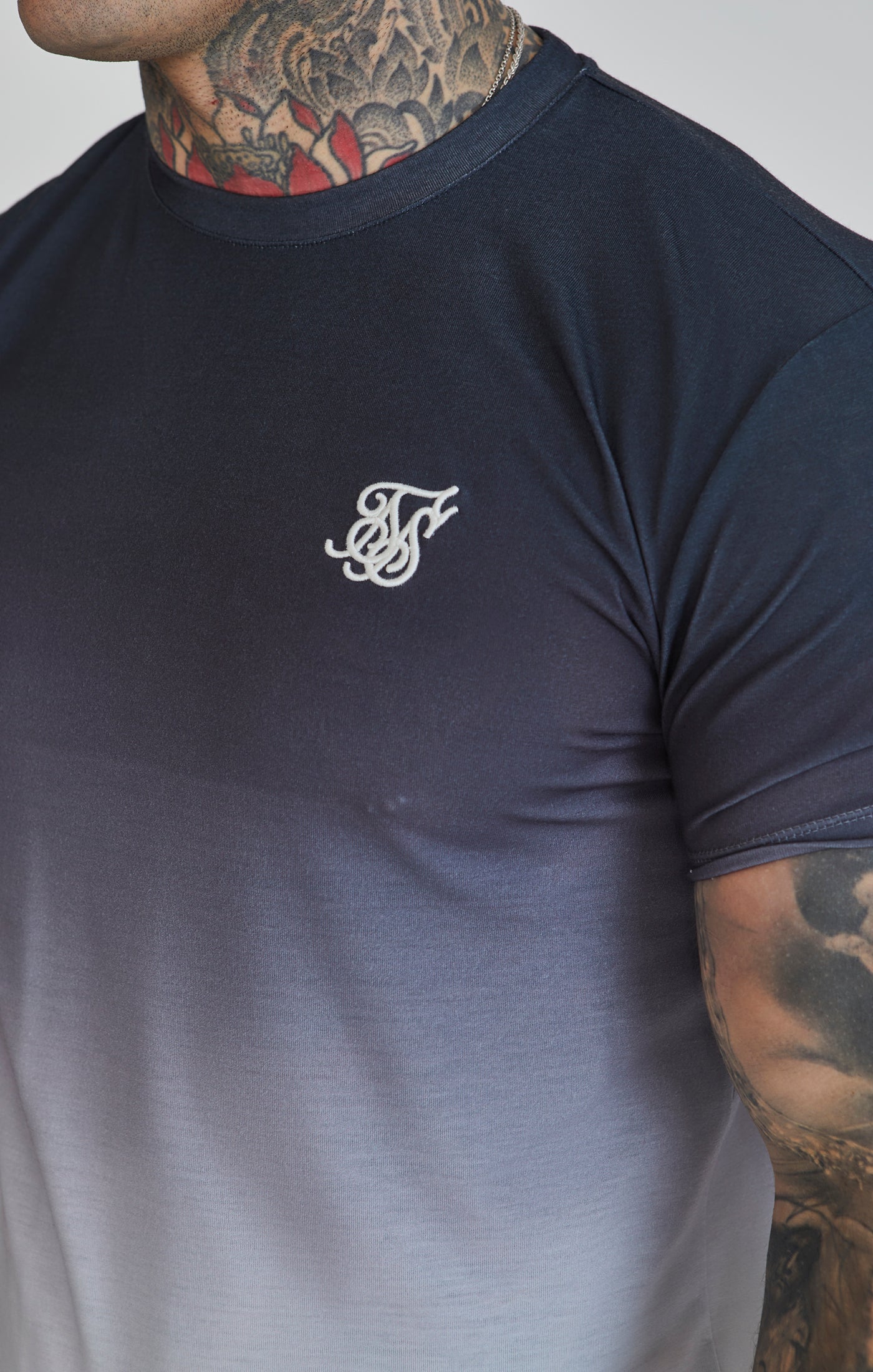 T-shirt Fade en noir/blanc T-shirts SikSilk   