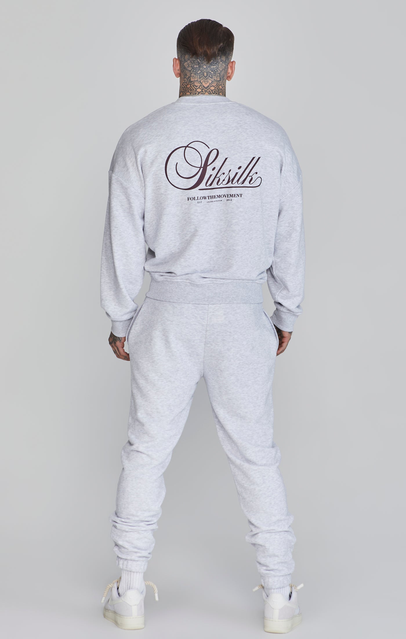 Sweat graphique en snow marl Sweatshirts SikSilk   