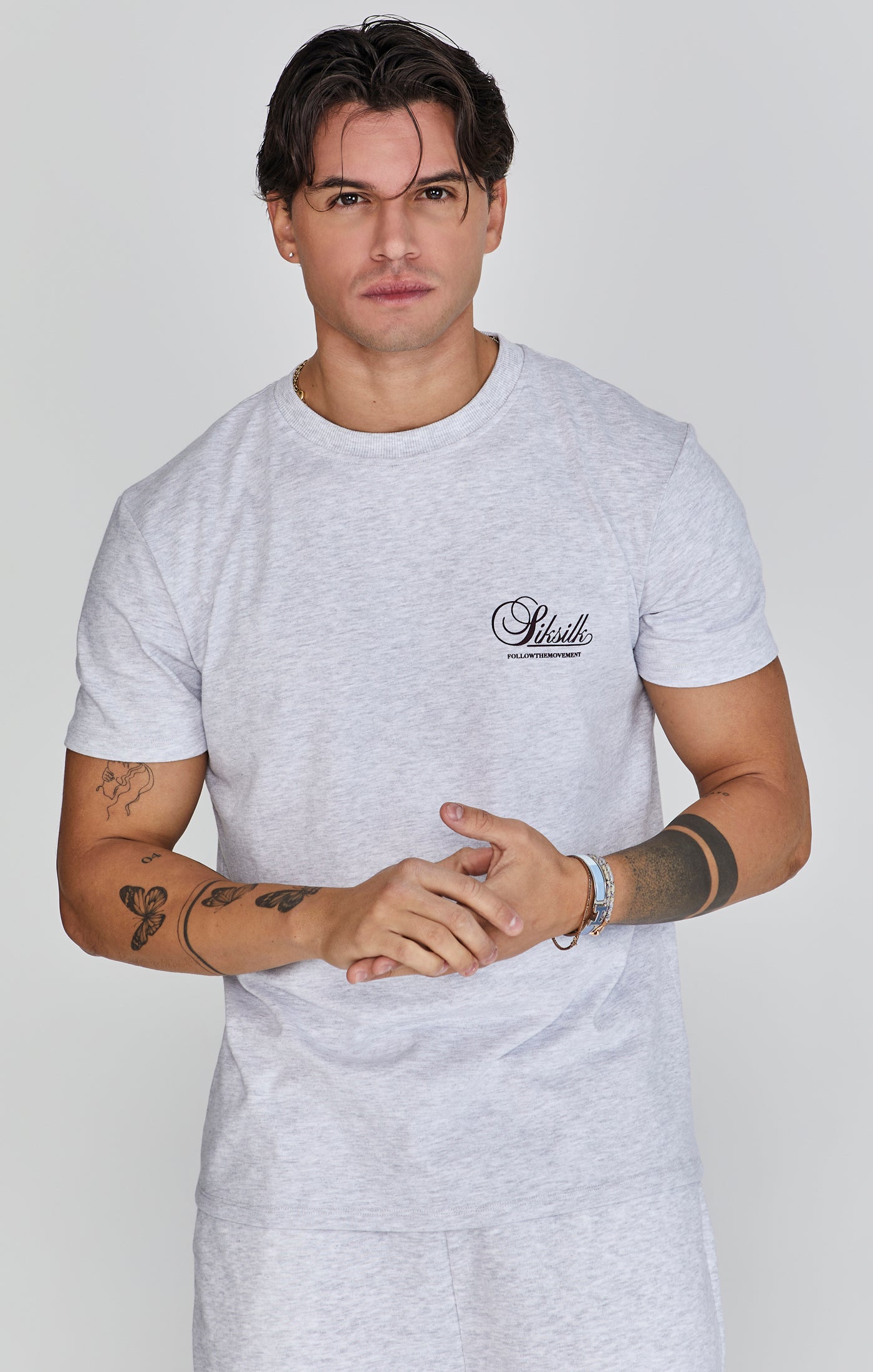 T-shirt graphique en snow marl T-shirts SikSilk   