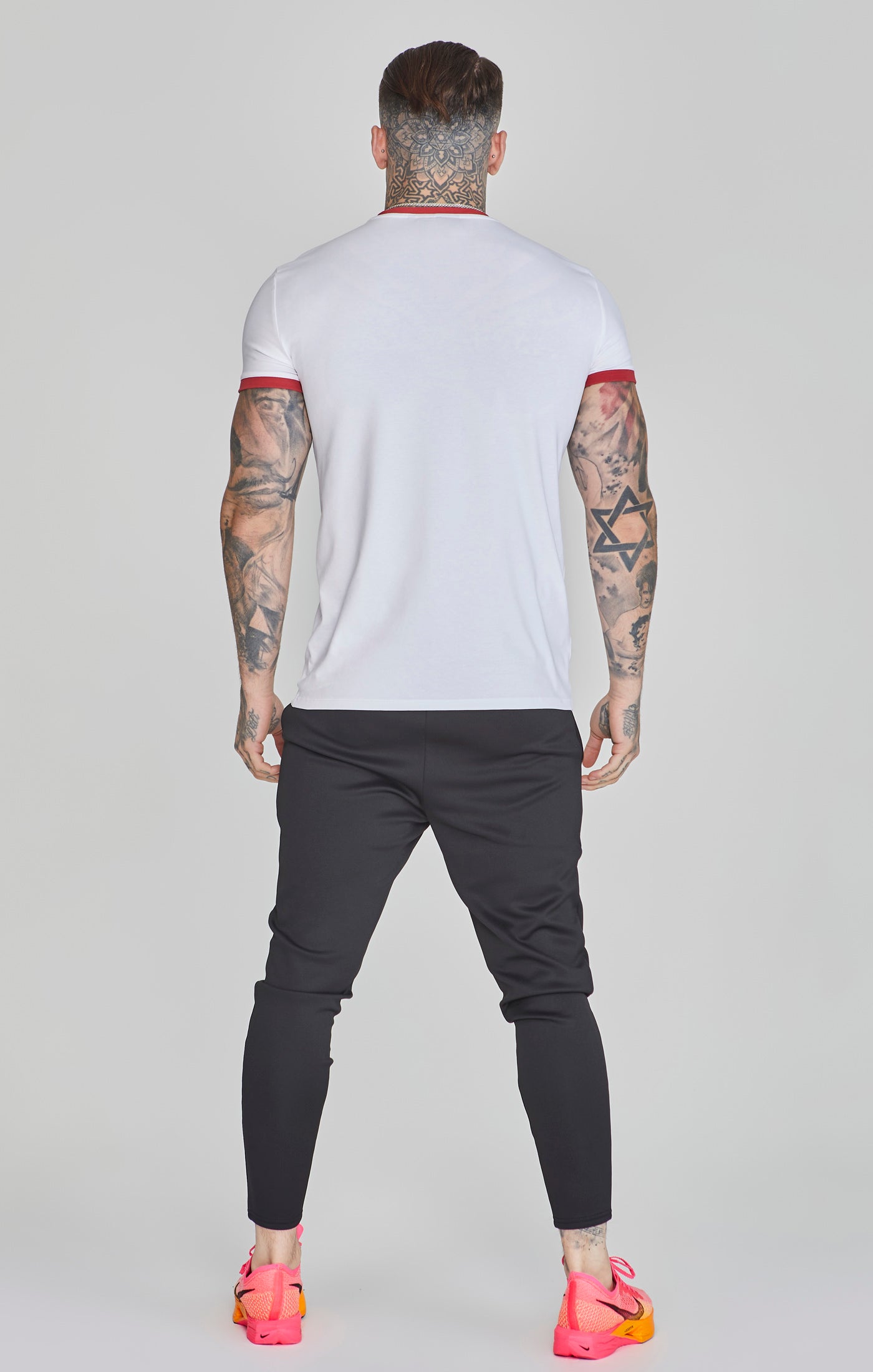 T-shirt Ringer en White/Red T-shirts SikSilk   