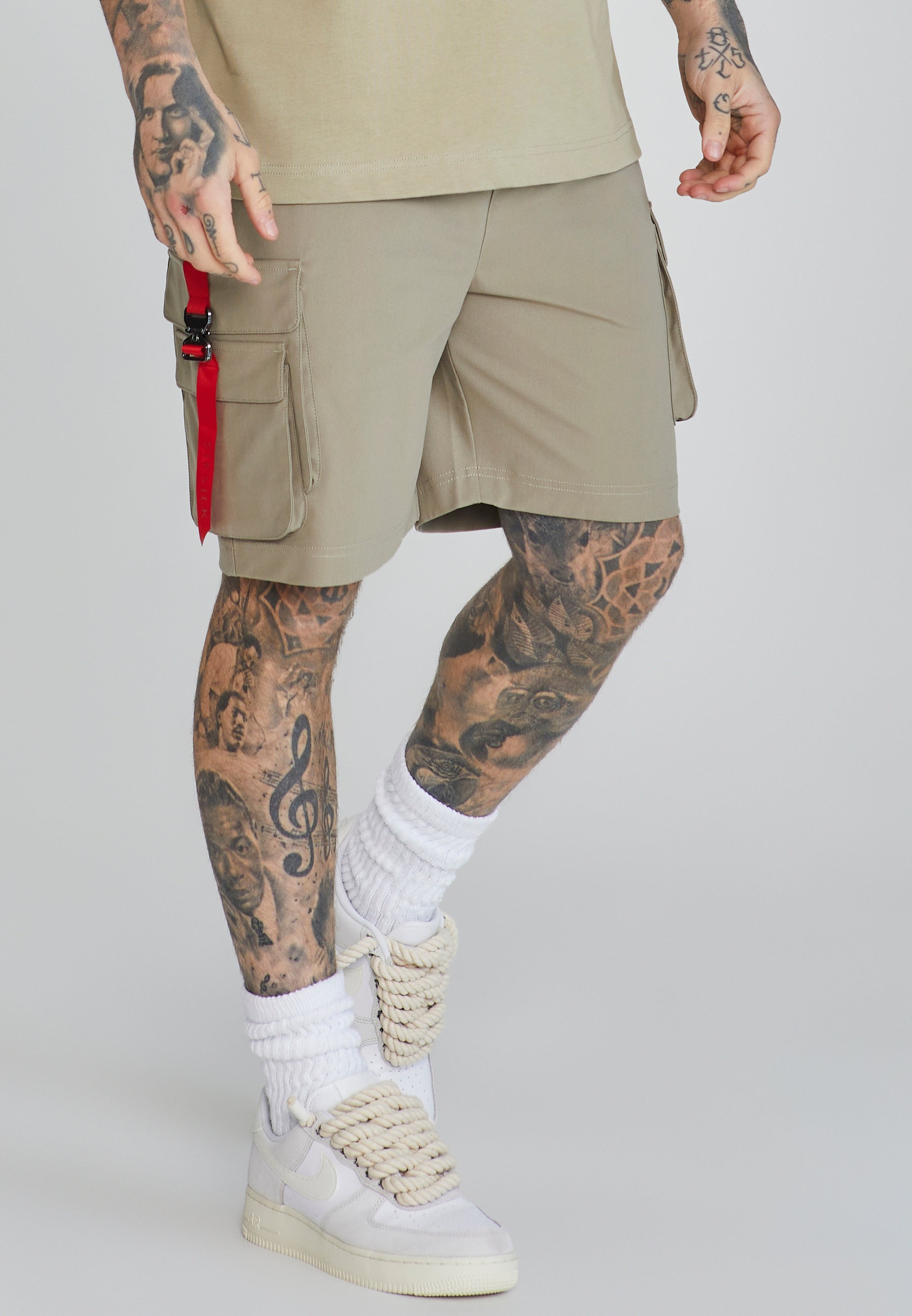 Short cargo en kaki Short SikSilk   