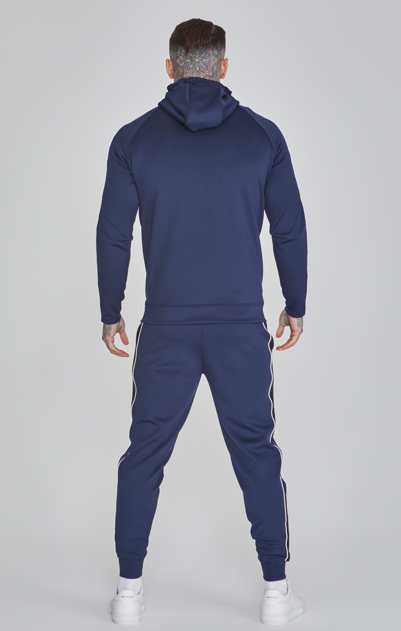 Sweat à capuche et jogging ensembles bleu marine SikSilk   