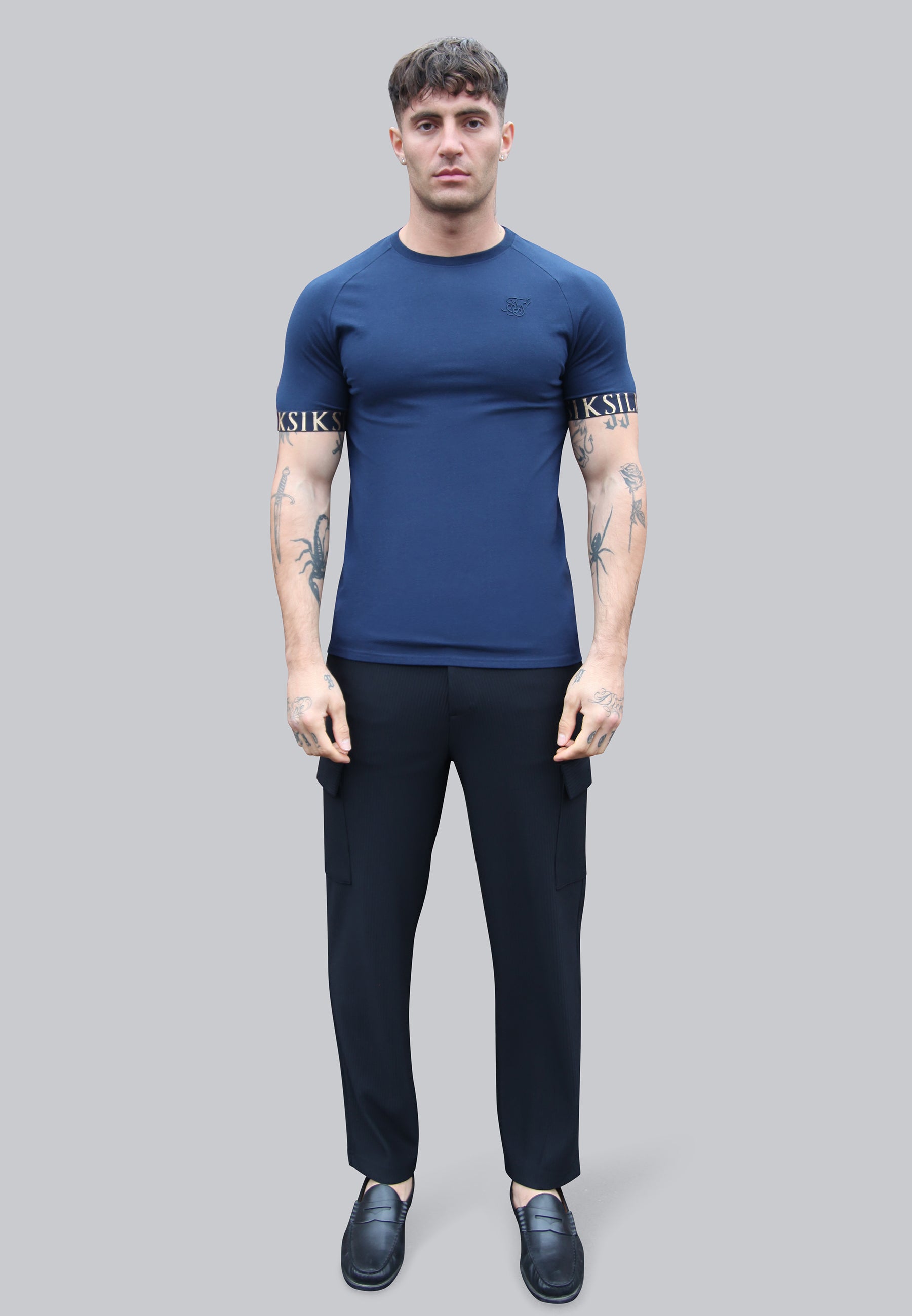 Tech T-Shirt en bleu marine T-shirts SikSilk   