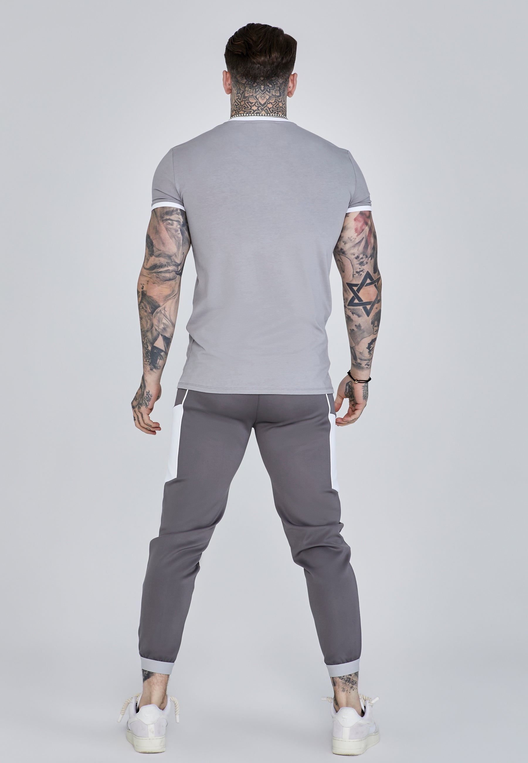 T-shirt Ringer en Grey T-shirts SikSilk   