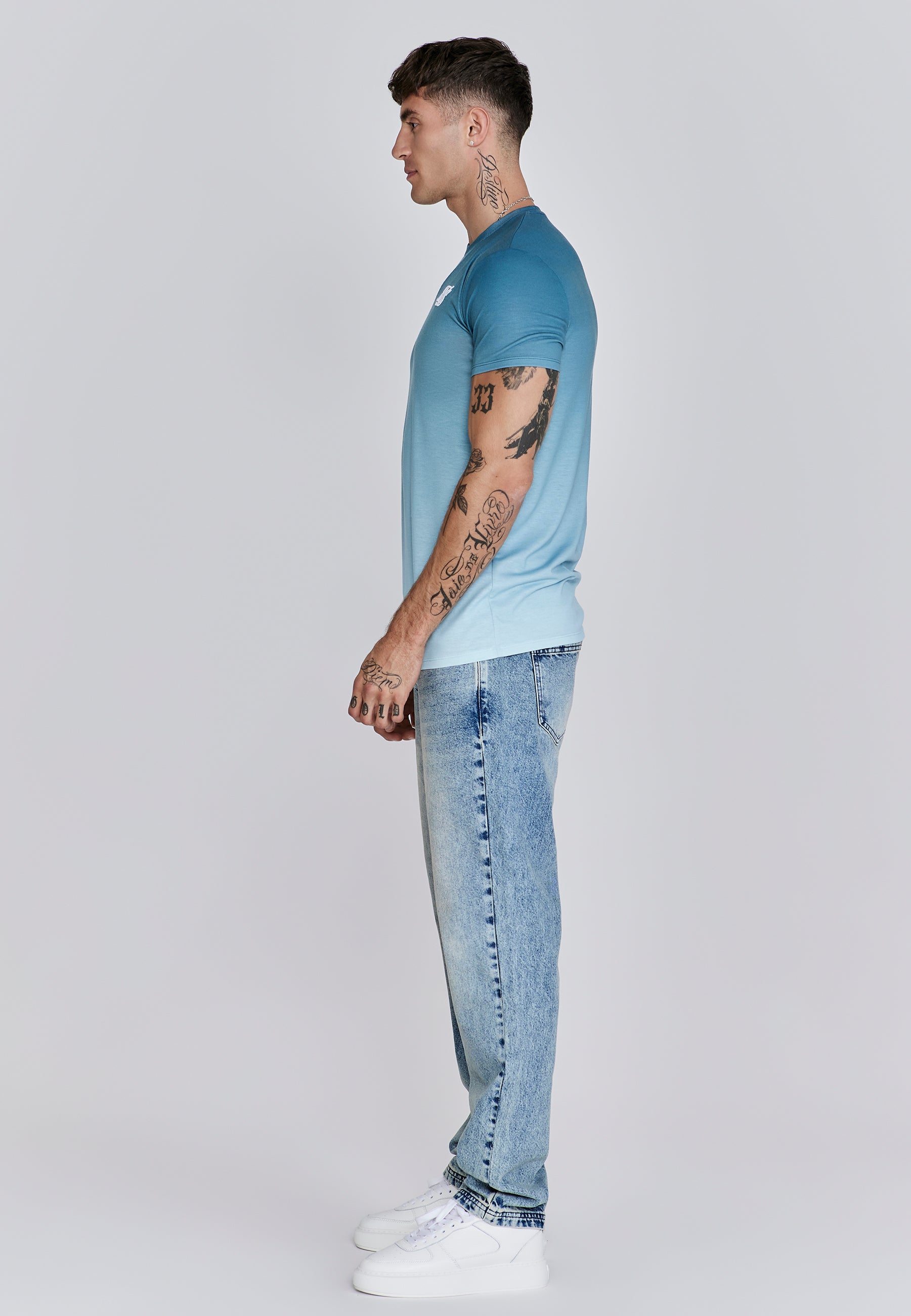 Fade T-shirt in Green T-shirts SikSilk