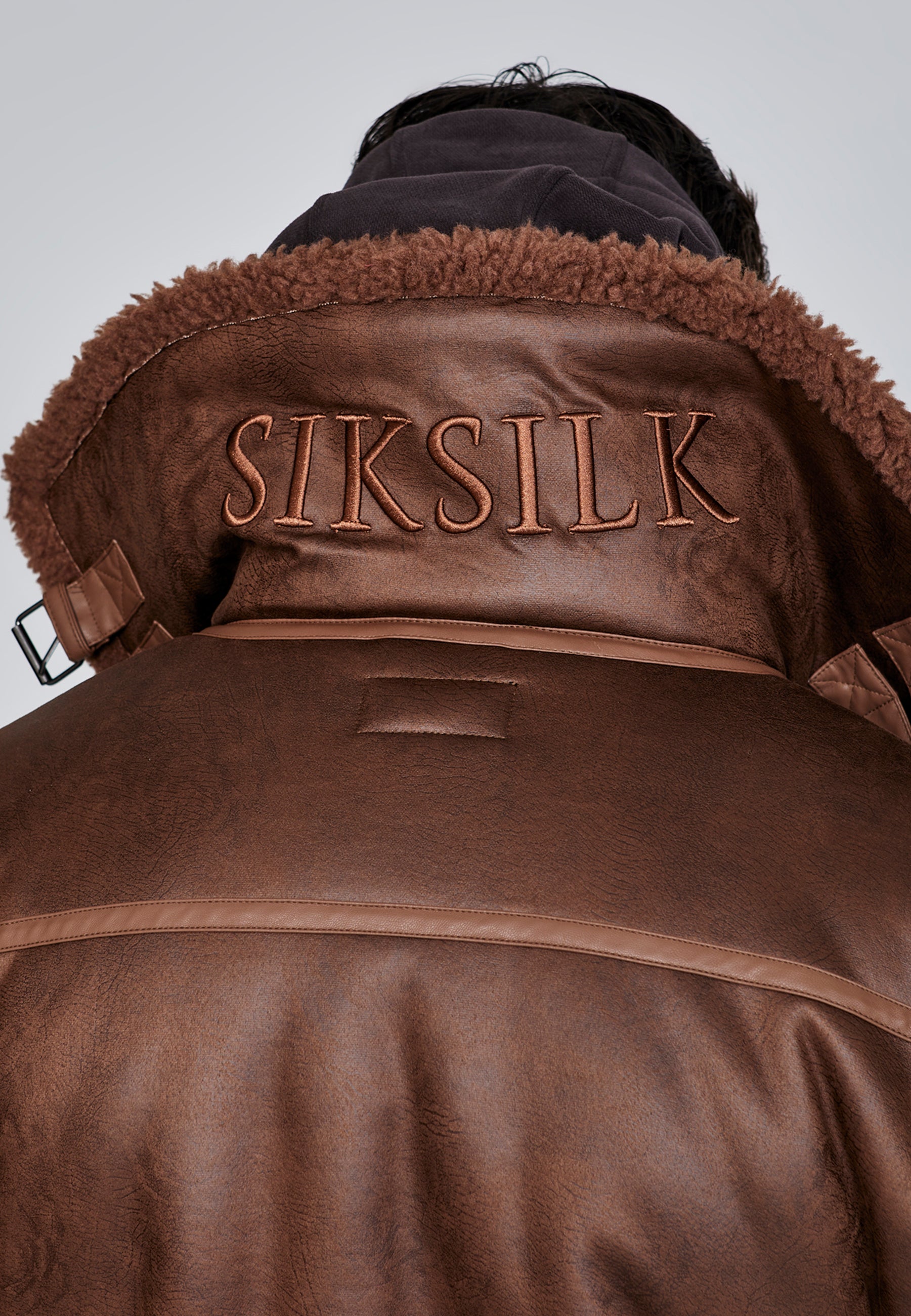 Veste Aviator à Brown Vestes SikSilk   