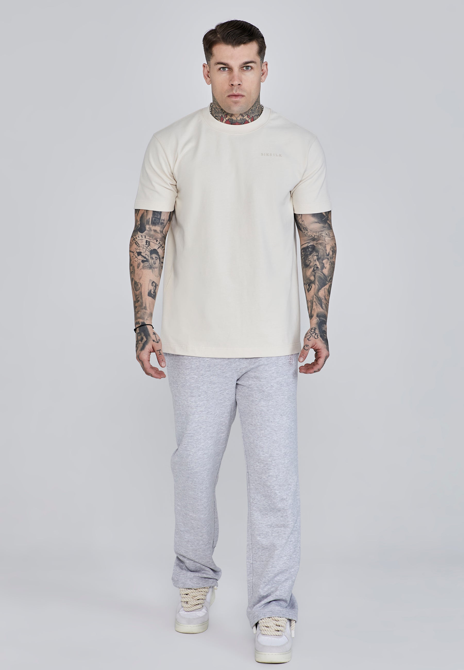 T-shirt Filigree en écru T-shirts SikSilk   