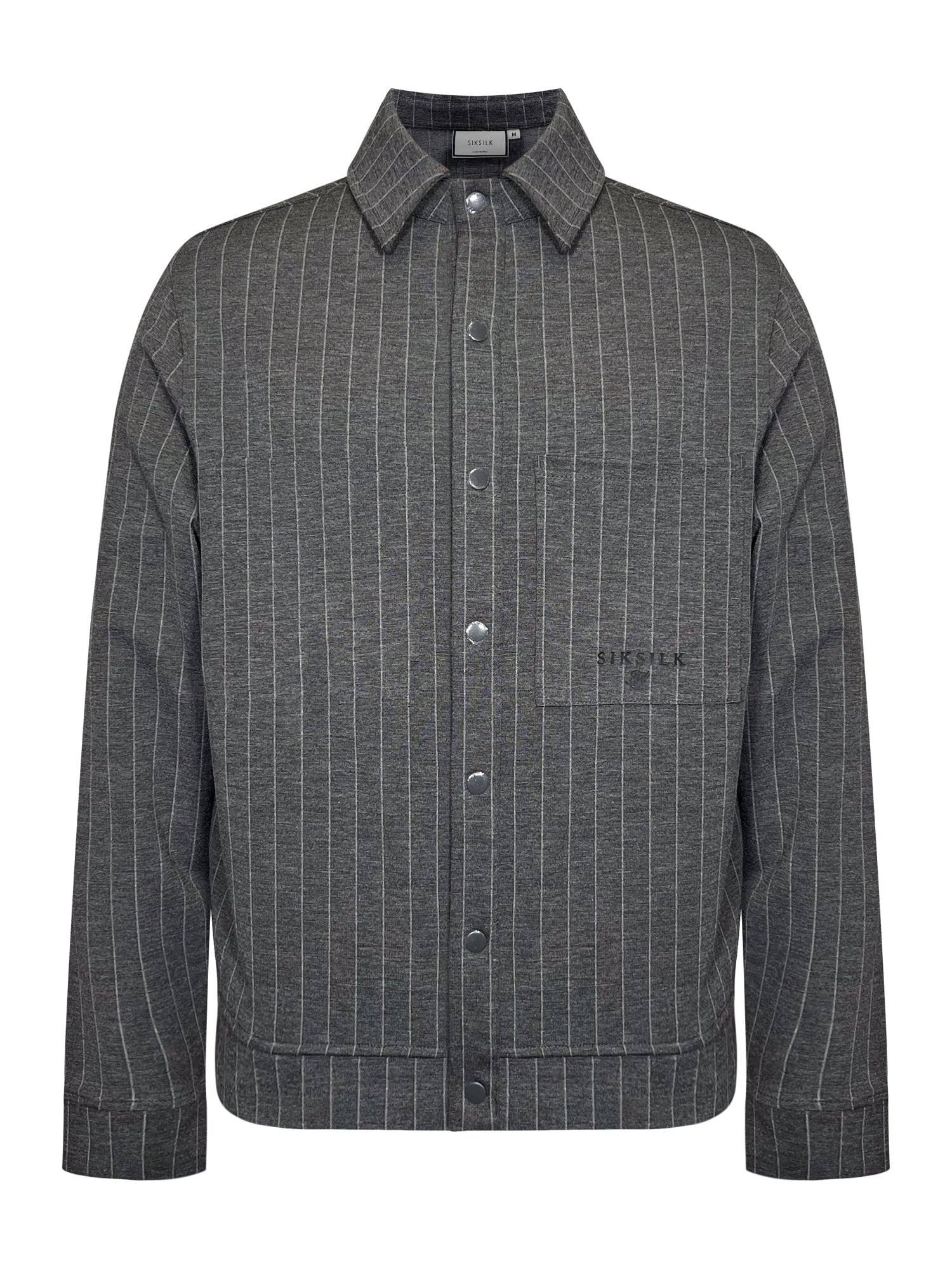 Veste Pinstripe en gris