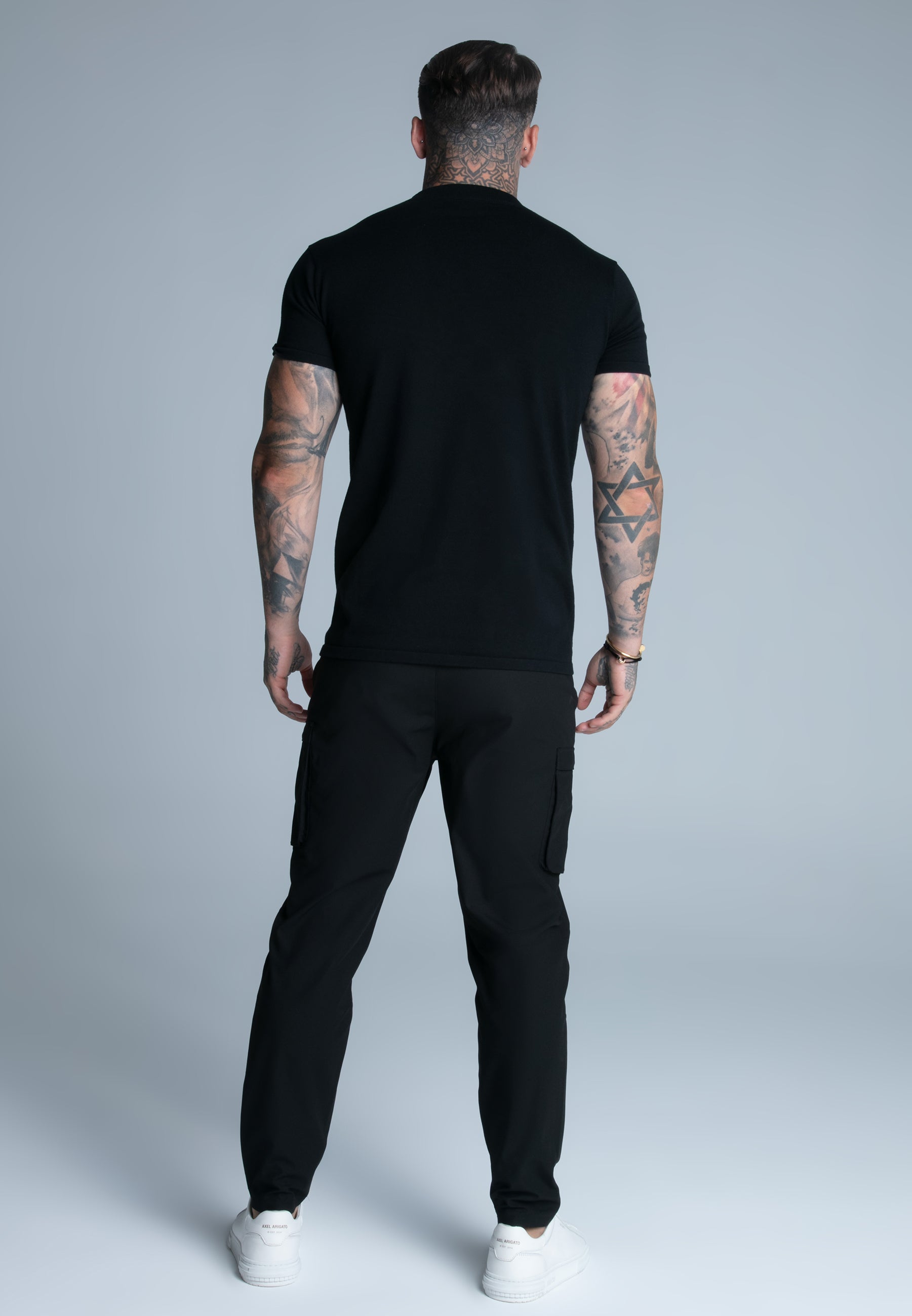 T-shirt Muscle Fit en noir T-shirts SikSilk