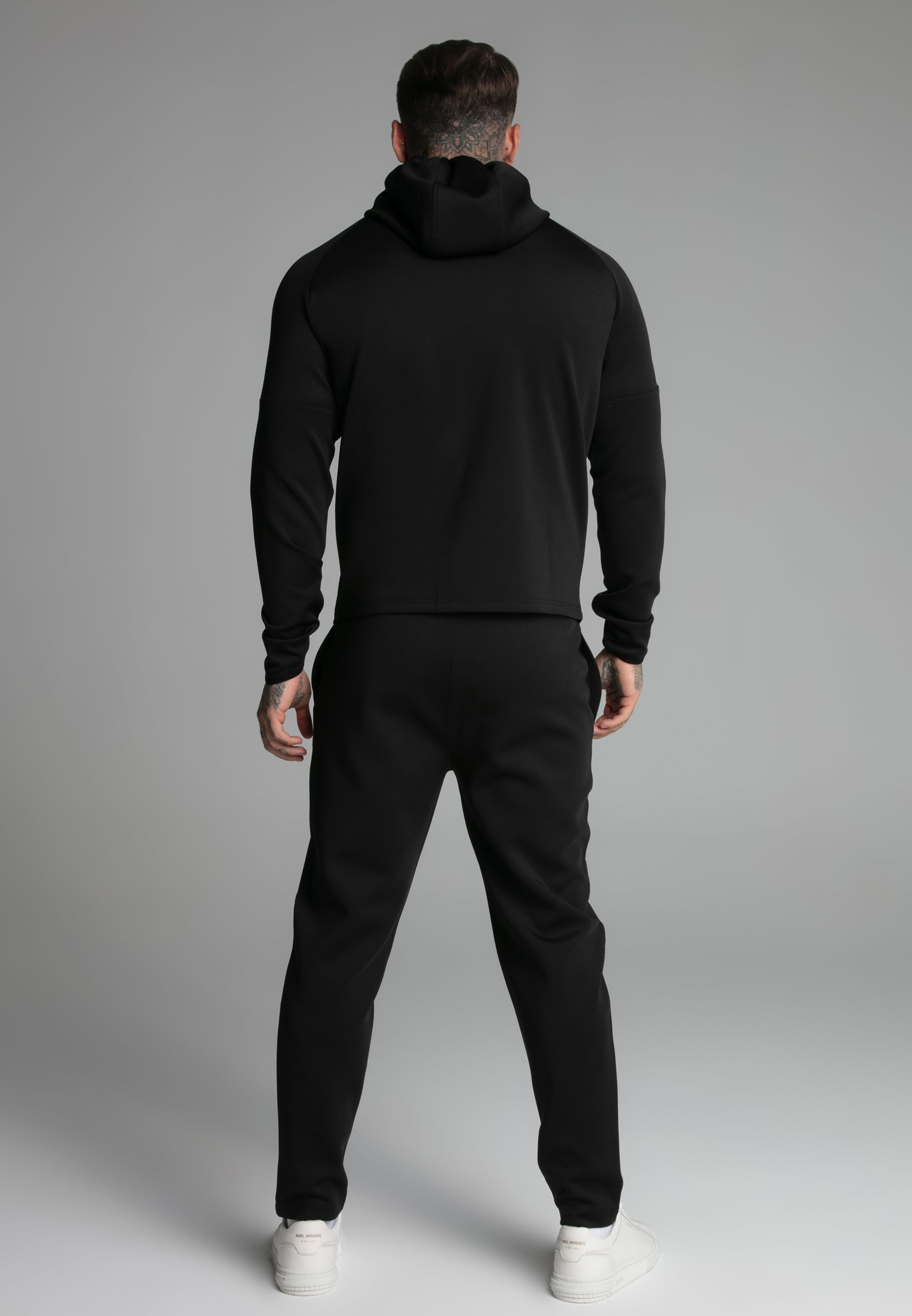 Full zip Hoodie in Black Vestes à capuche SikSilk
