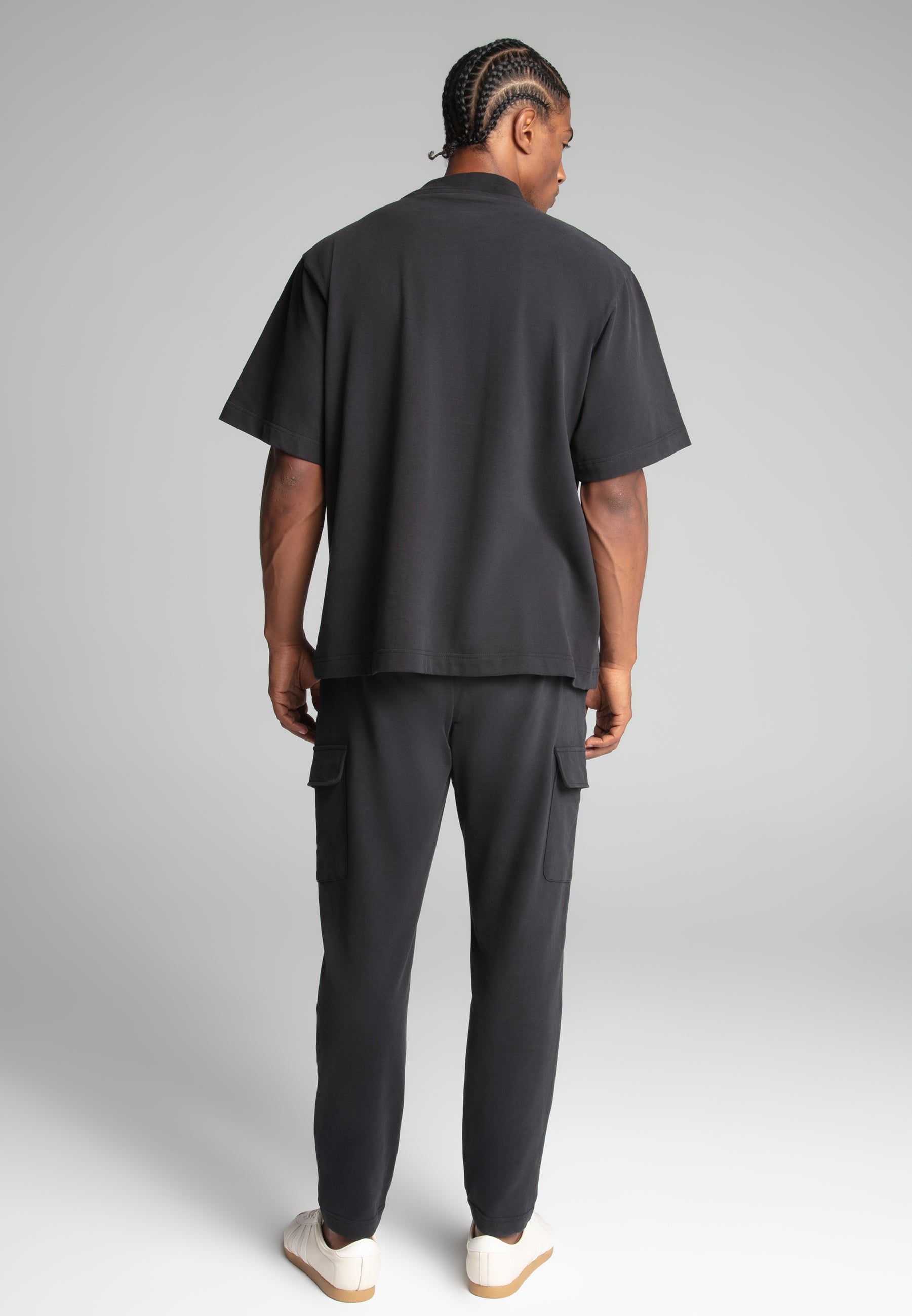 Crest Cargo Joggers in Black Pantalons SikSilk