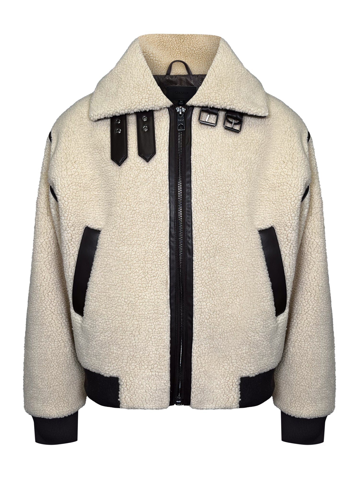 Sherpa Bomber Jacket en beige