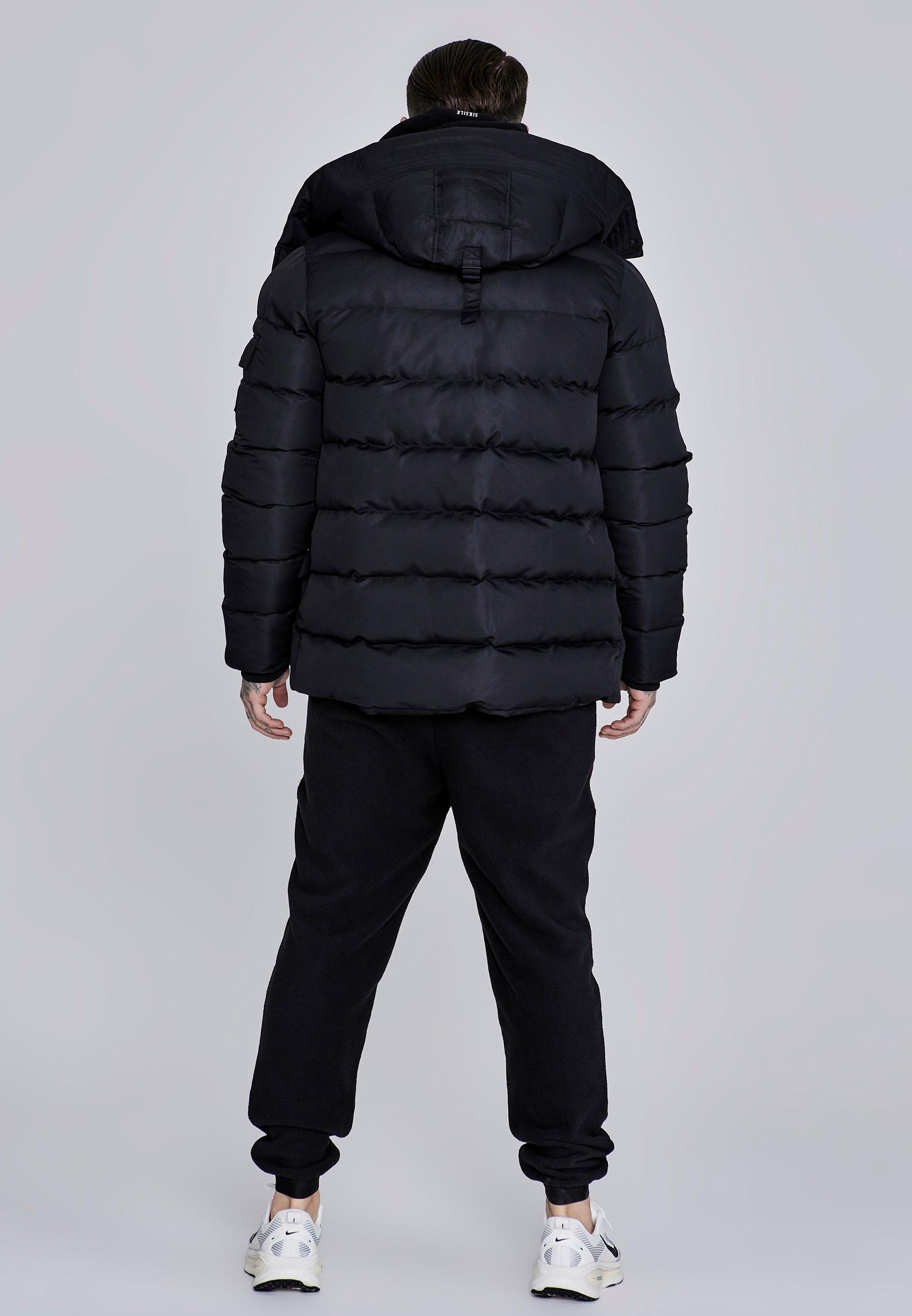Parka in Black Vestes SikSilk