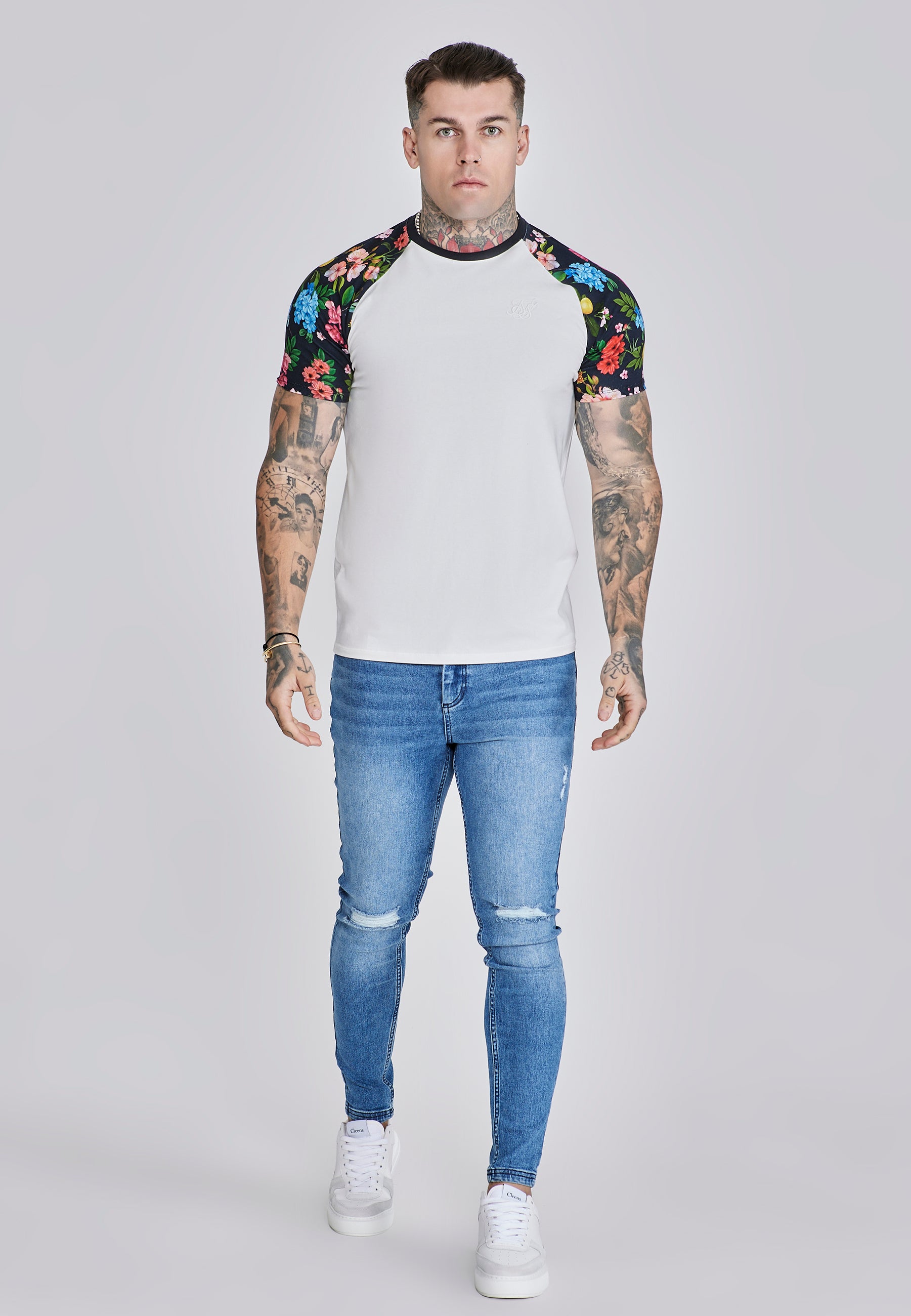 T-shirt raglan écru Multi T-shirts SikSilk